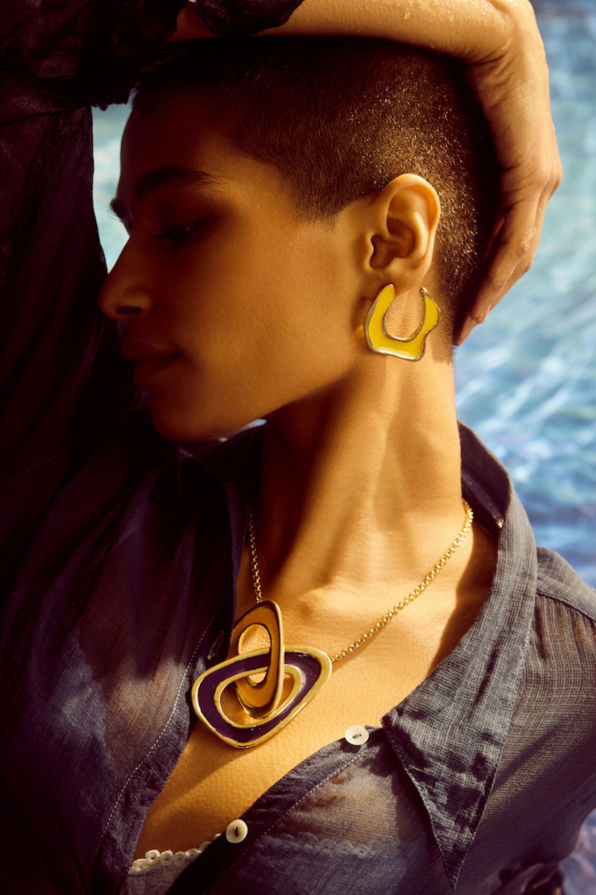 Hawaii-l Yellow Earrings