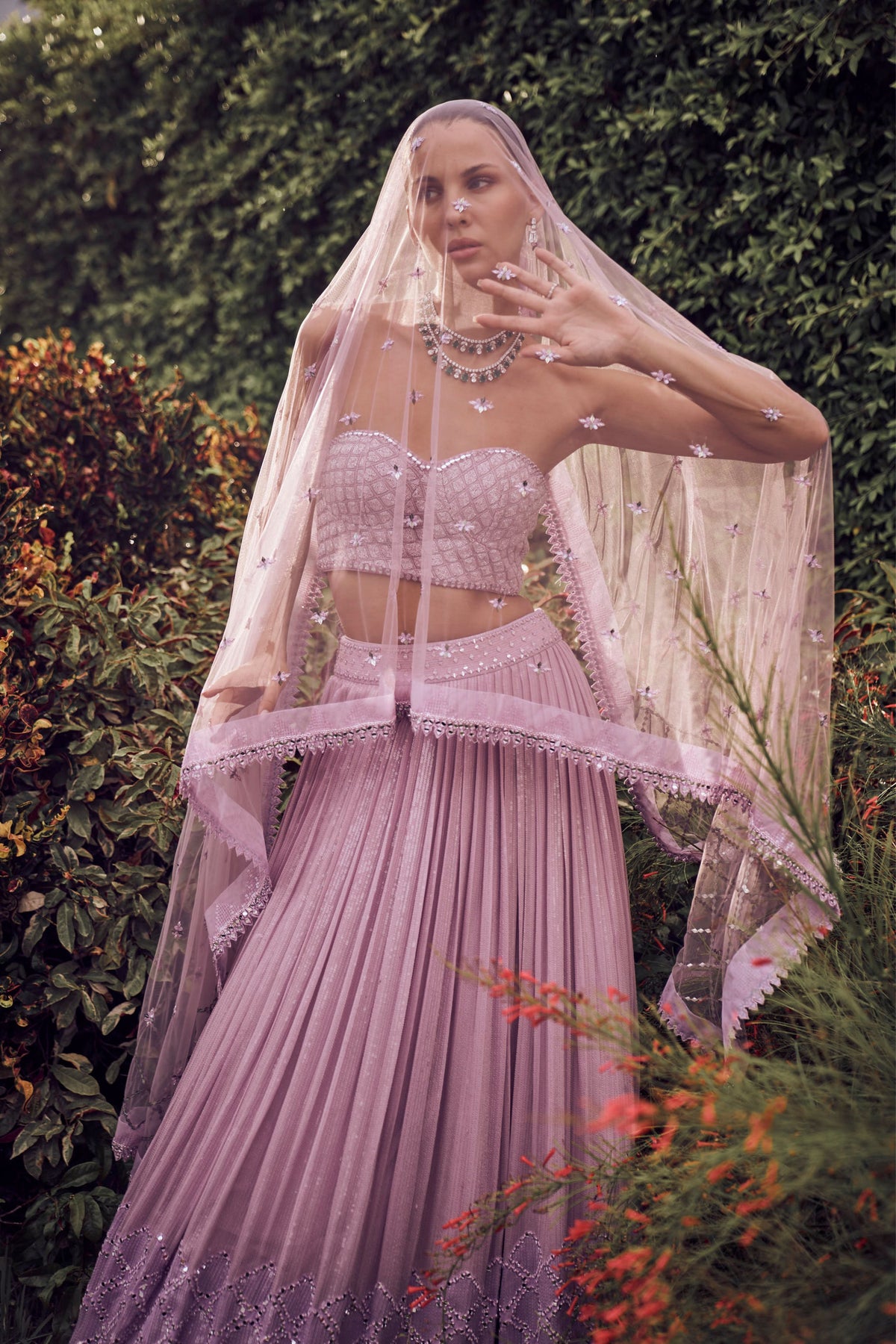 Lilac Lehenga Set