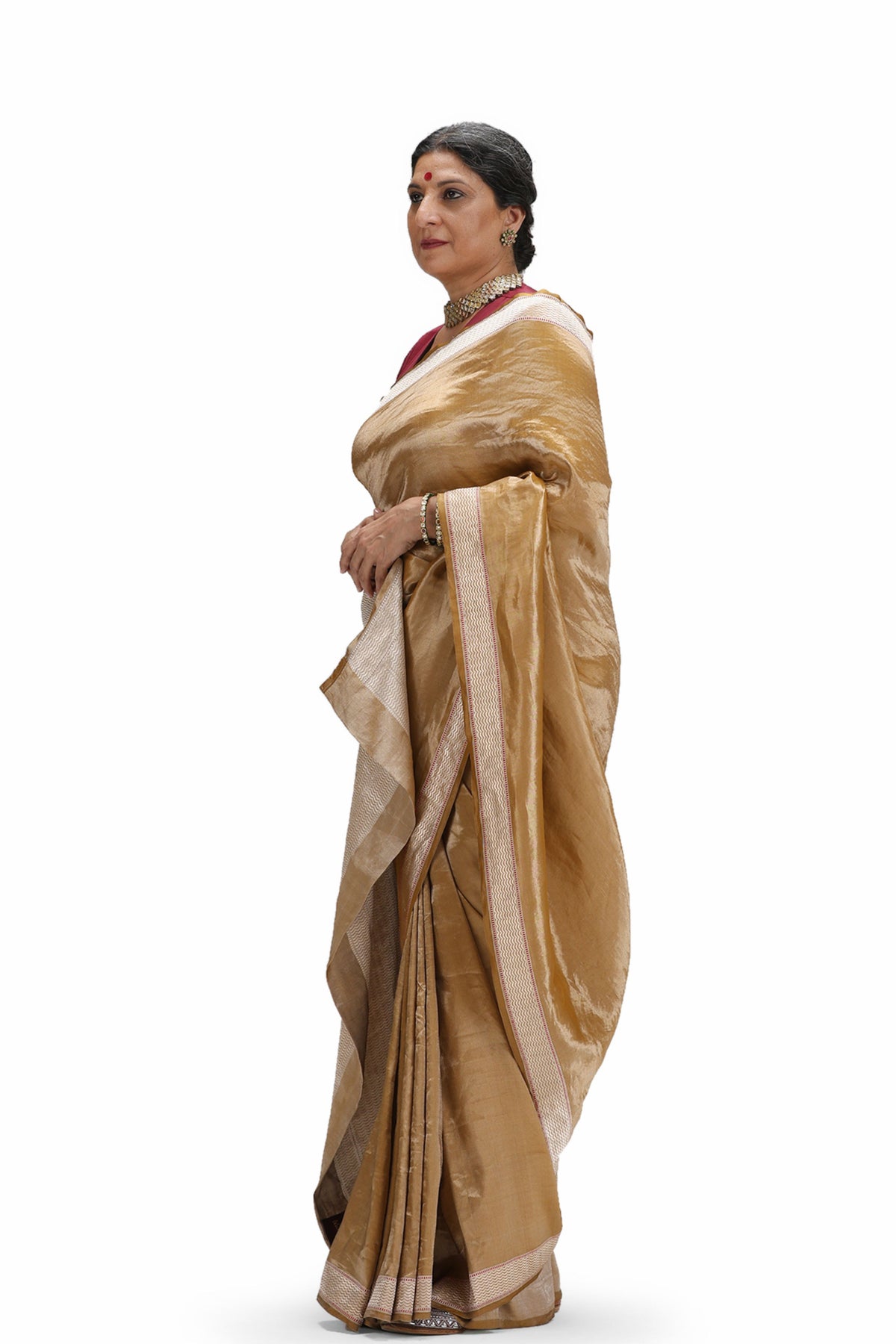 Kumuda Bronze Saree Set