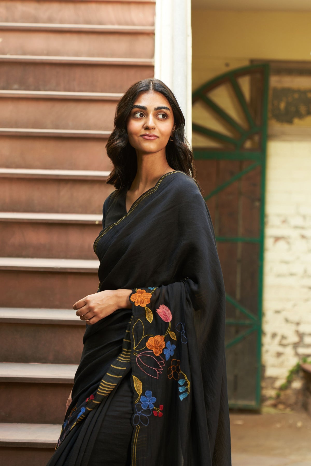 Coal Saree Set