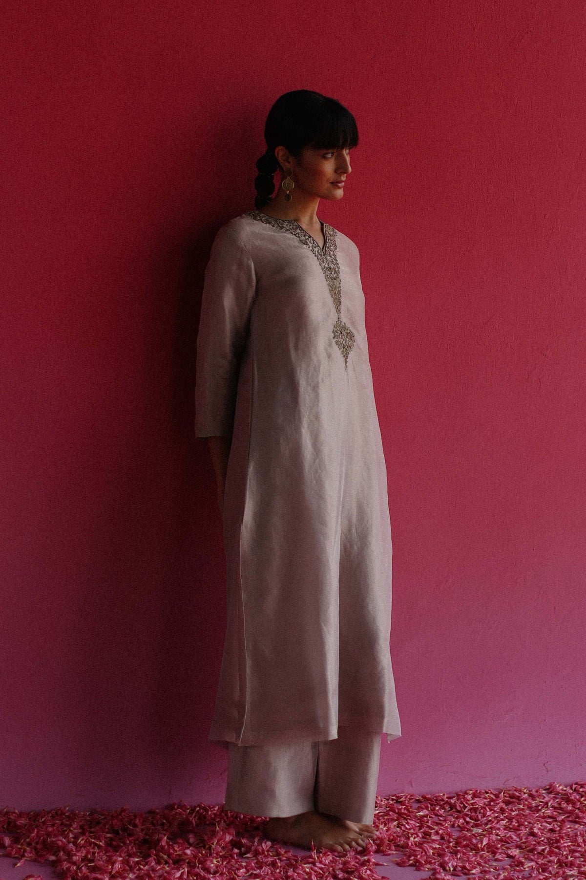 Kaljo Grey Kurta