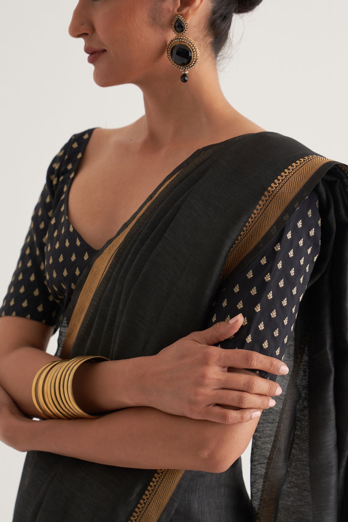 Paro Black Saree