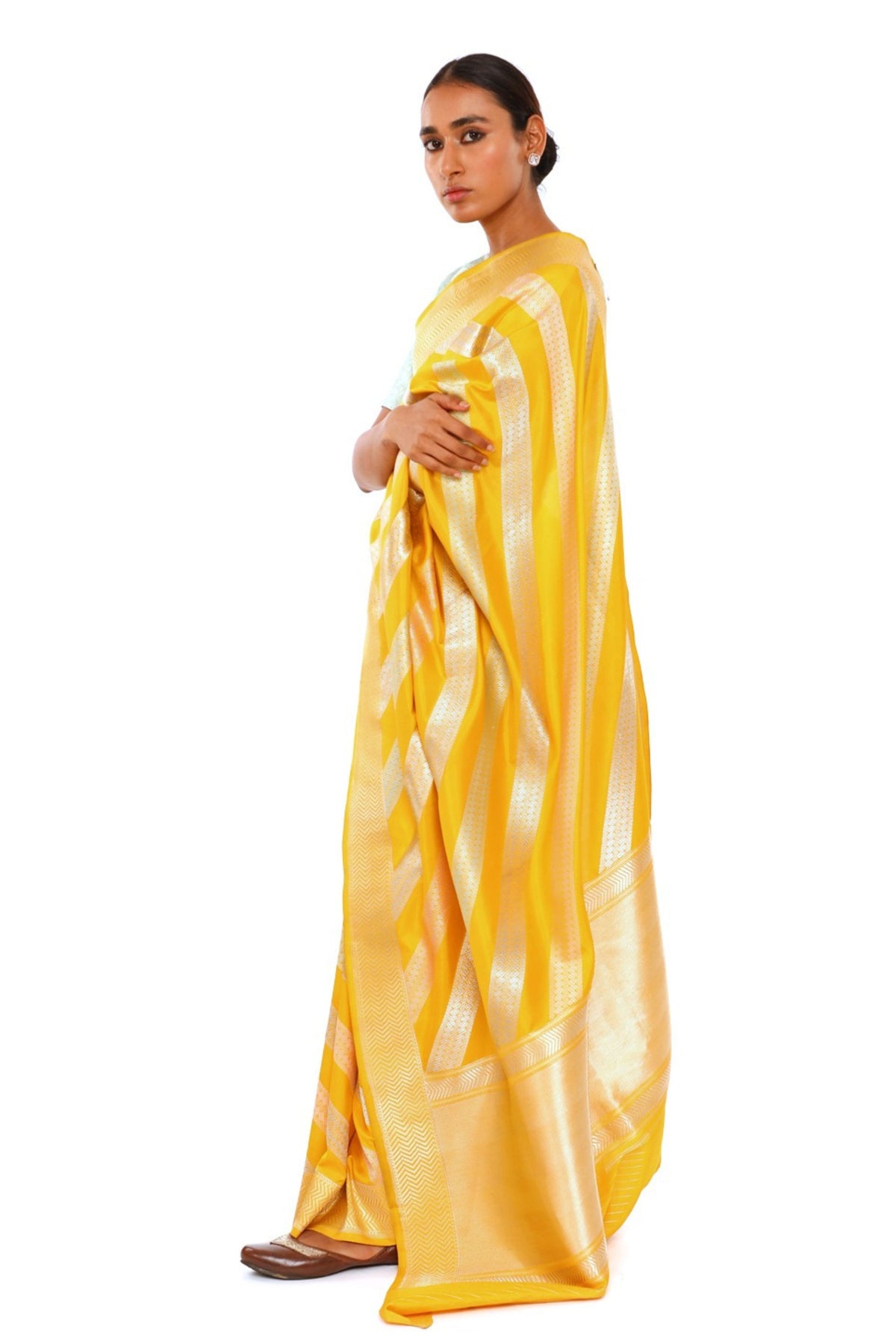 Advaita Mustard Saree