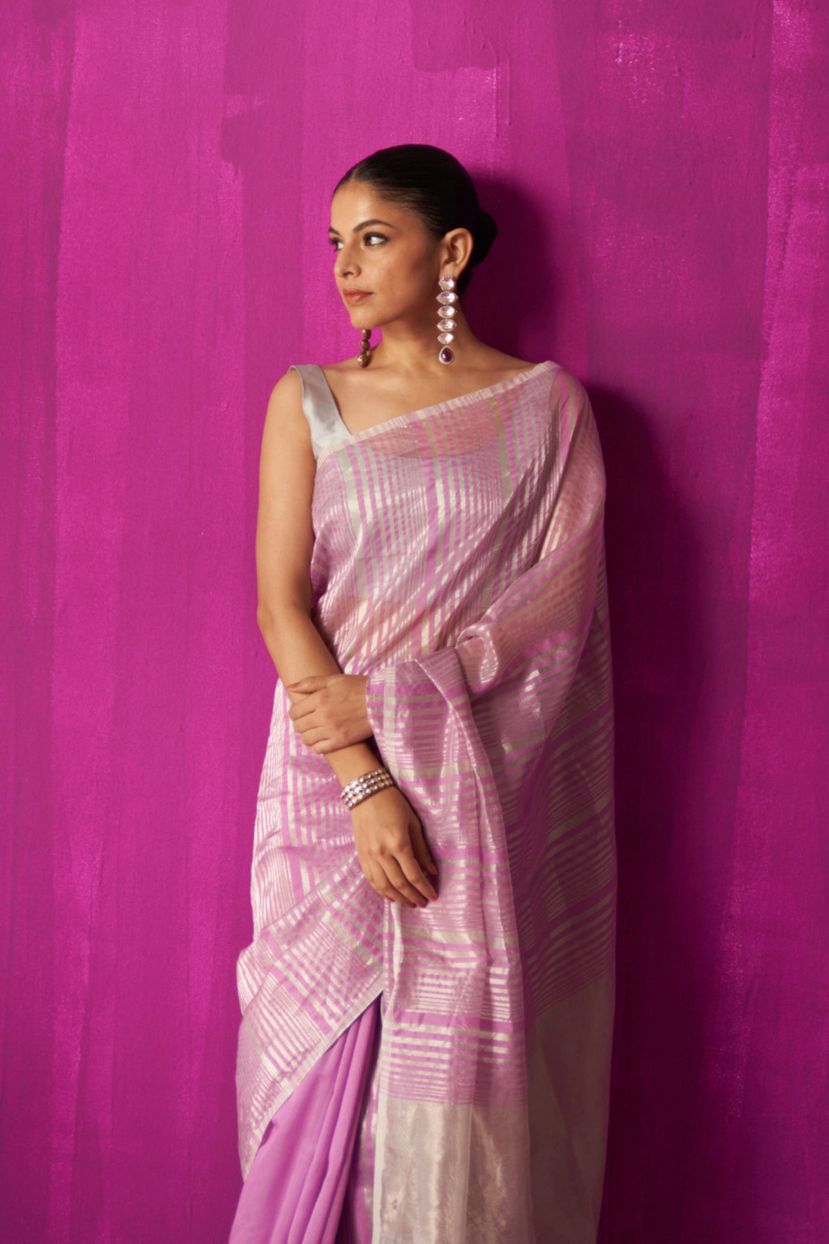 Shabana Mauve Saree