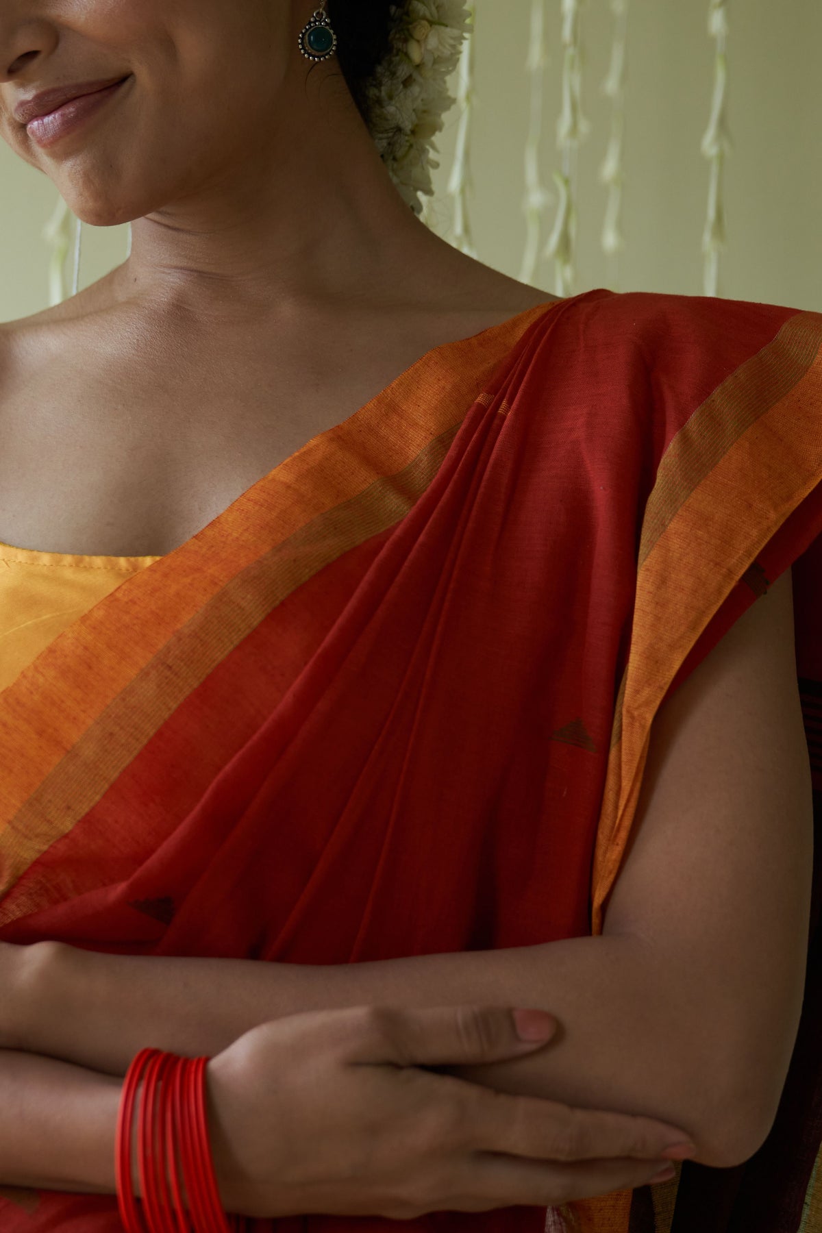 Ila Orange Saree