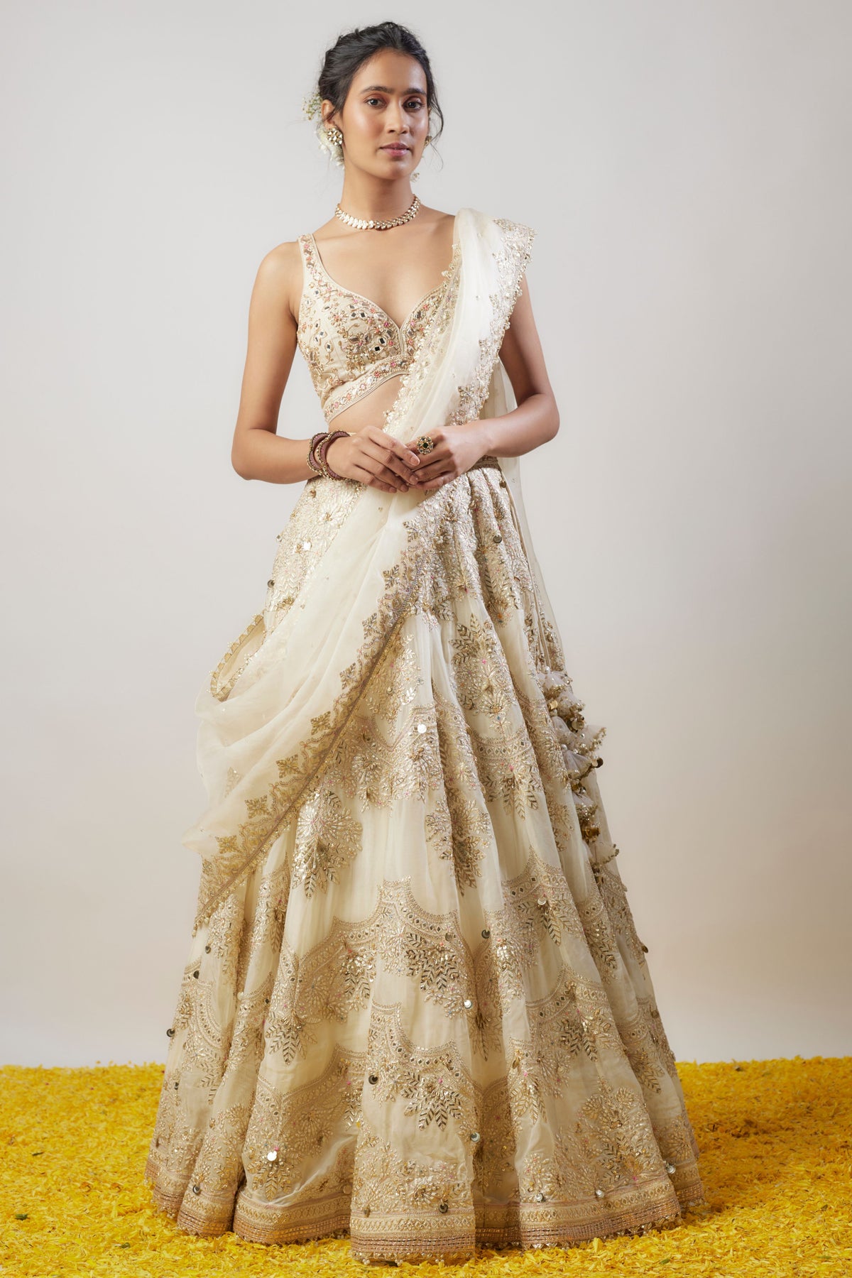 Karishma Ivory Lehenga Set