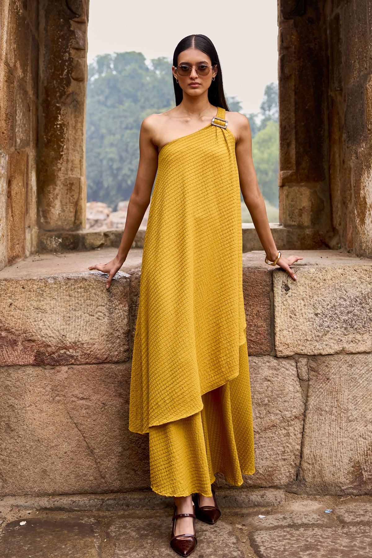 Tuscan Yellow Wide Legged Pant