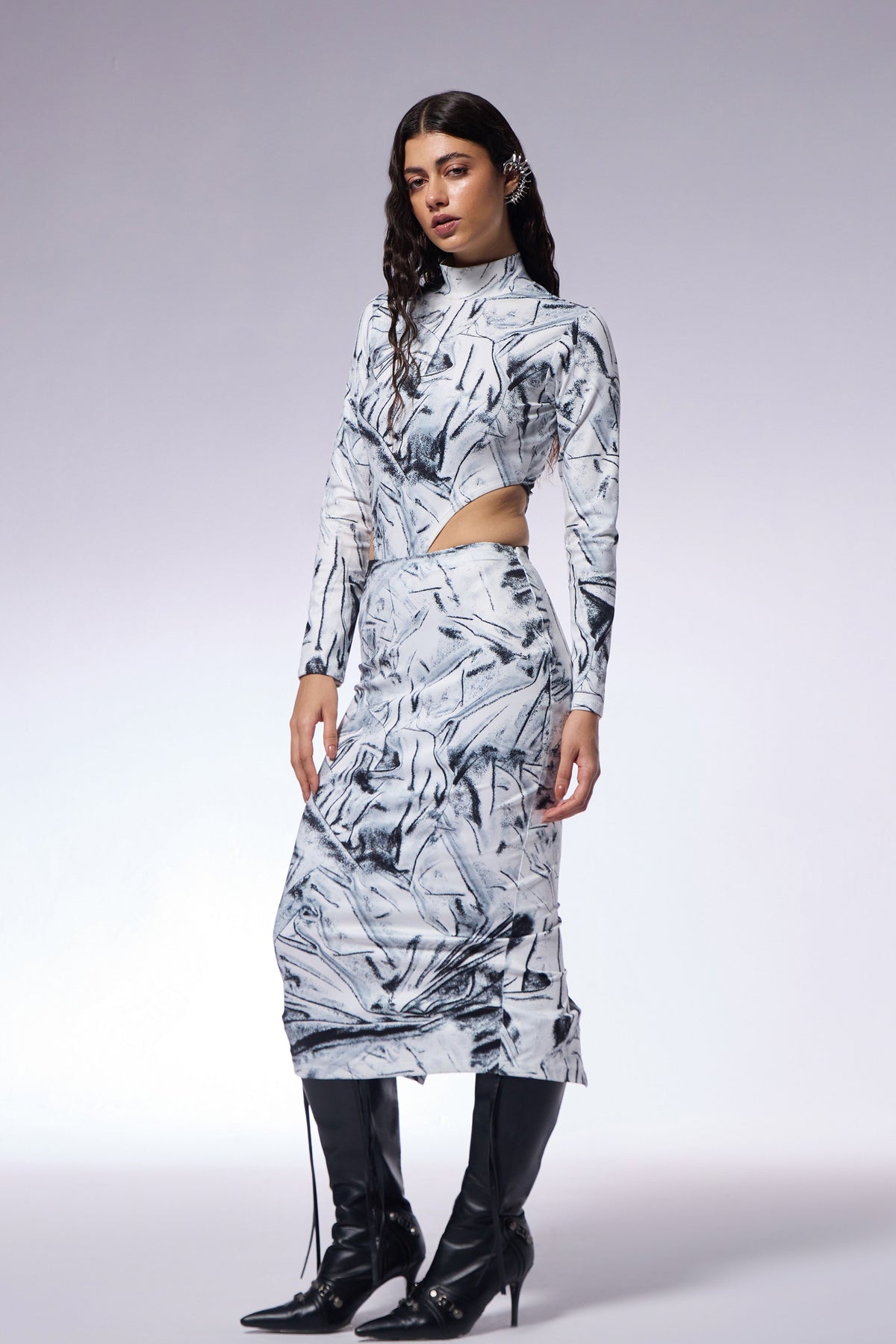 Crushed Paper Illusion Co-ord Set