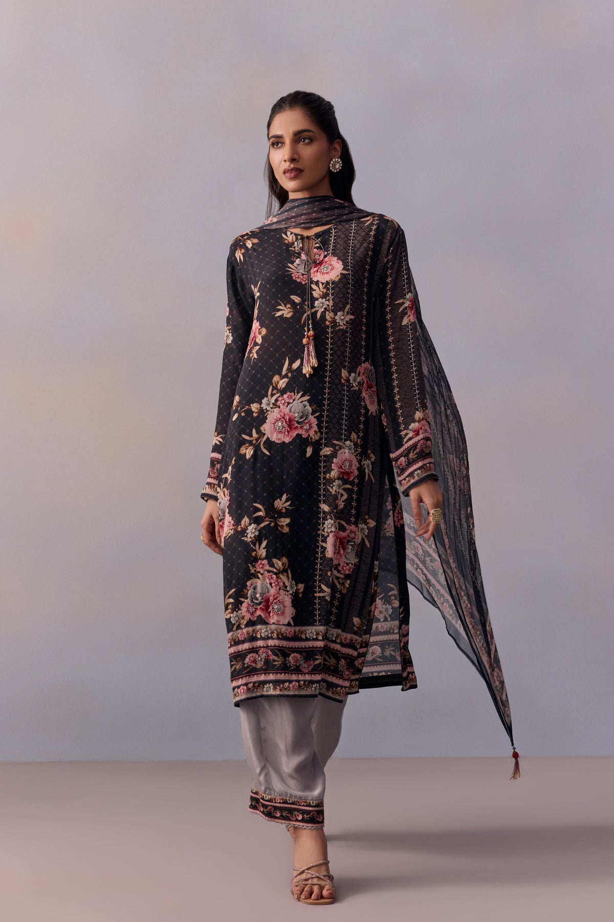 Black Sarah Kurta Set