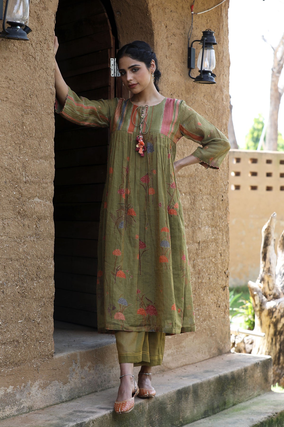 Mehendi Green Tunic Set