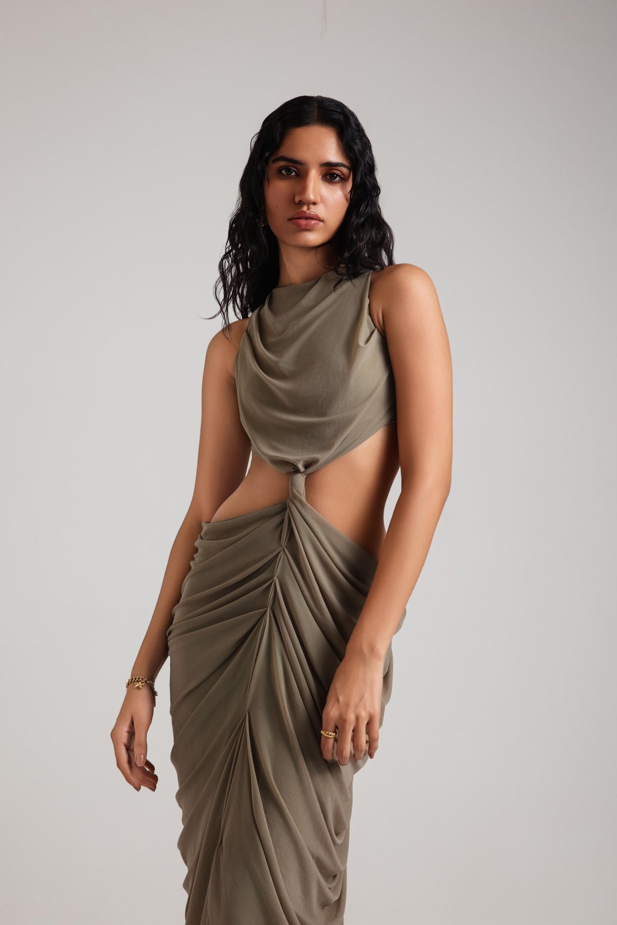 Krysta French Grey Gown