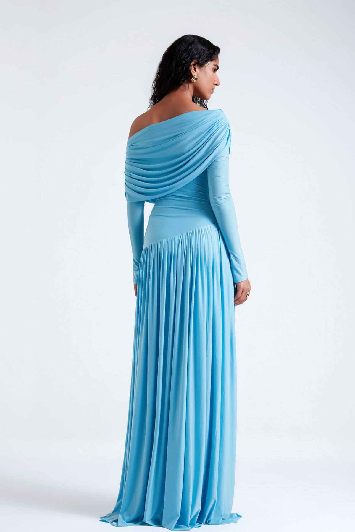 Annie Tropical Blue Gown