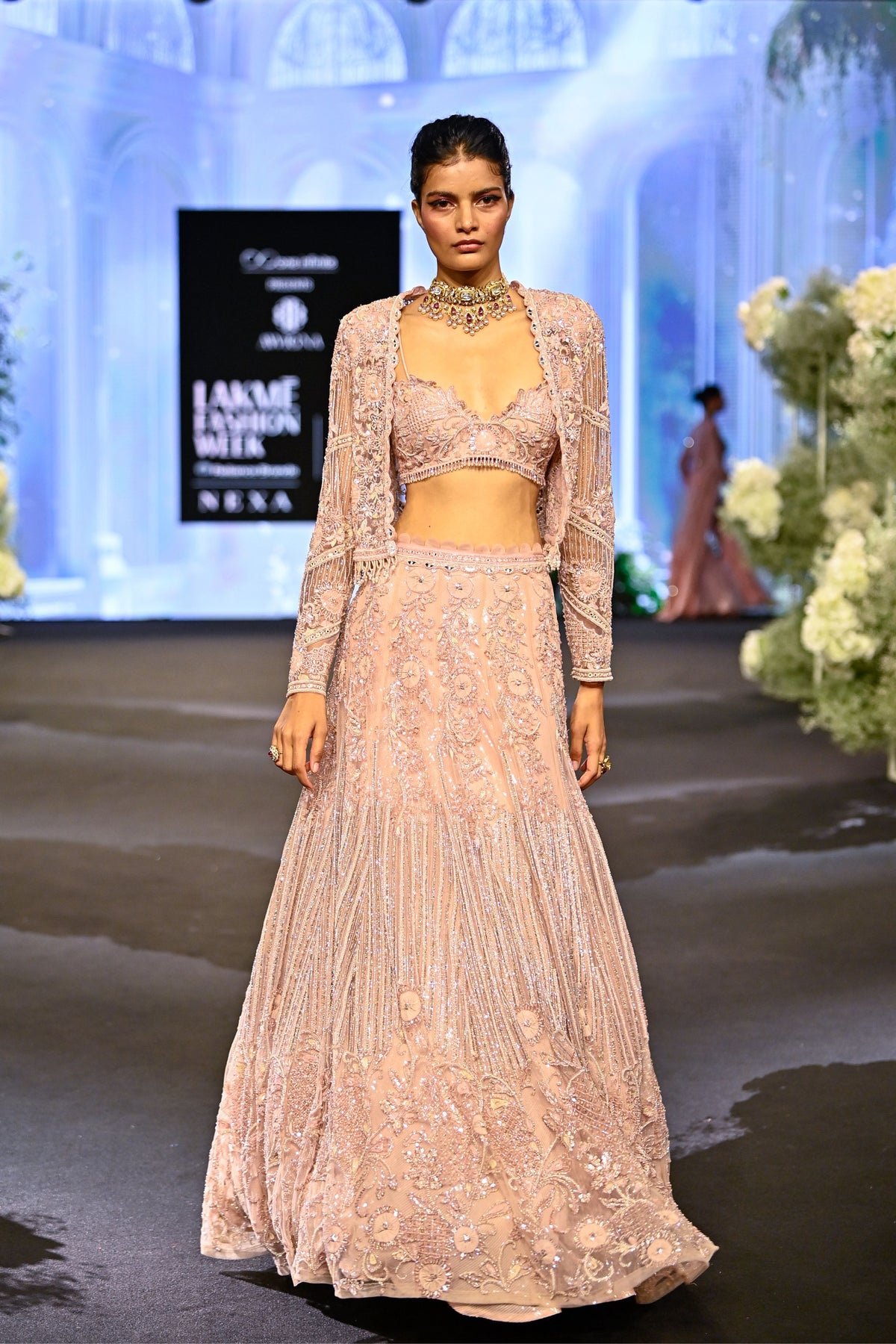 Dusty Pink Lehenga Set