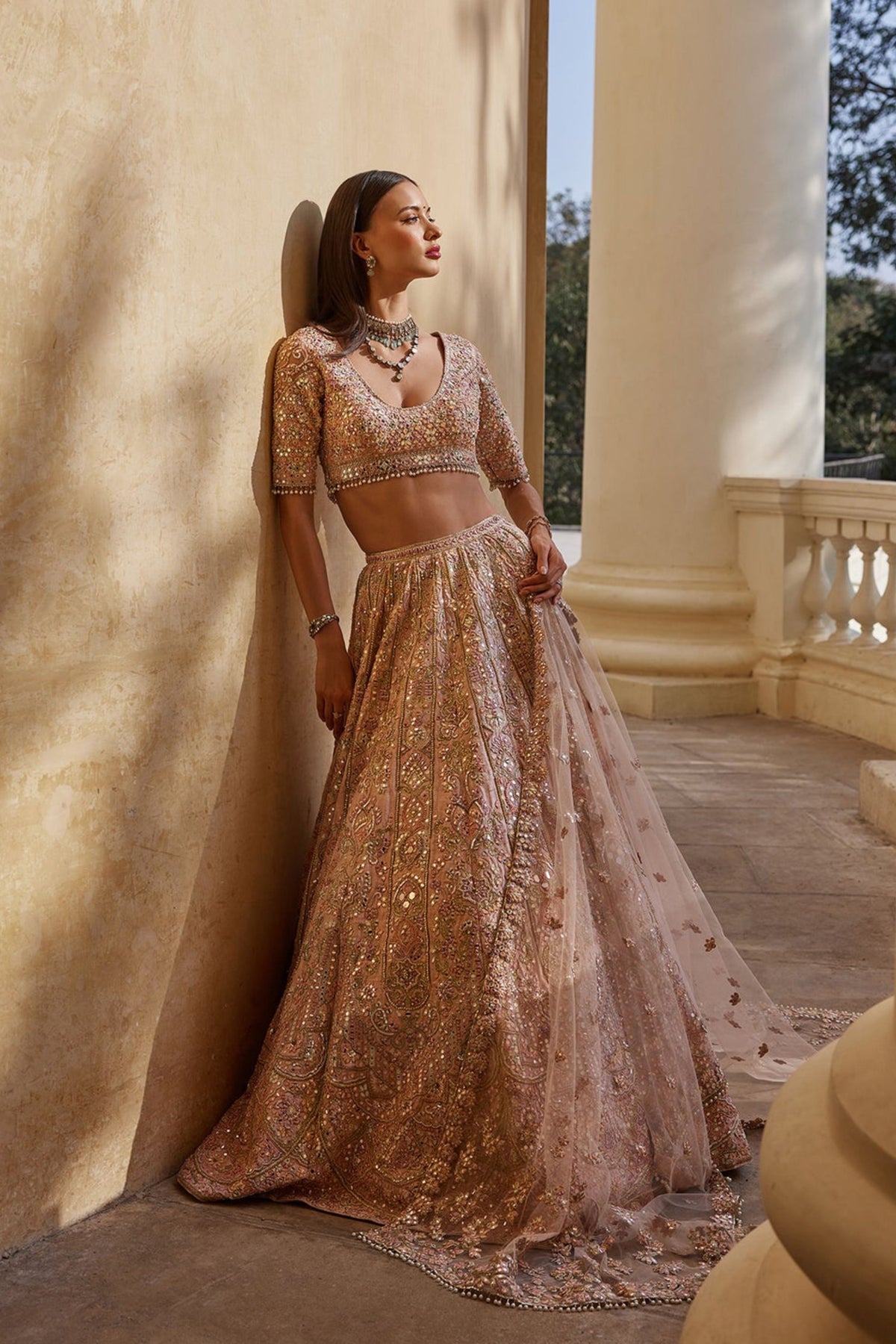 Rosepink Mirror Lehenga