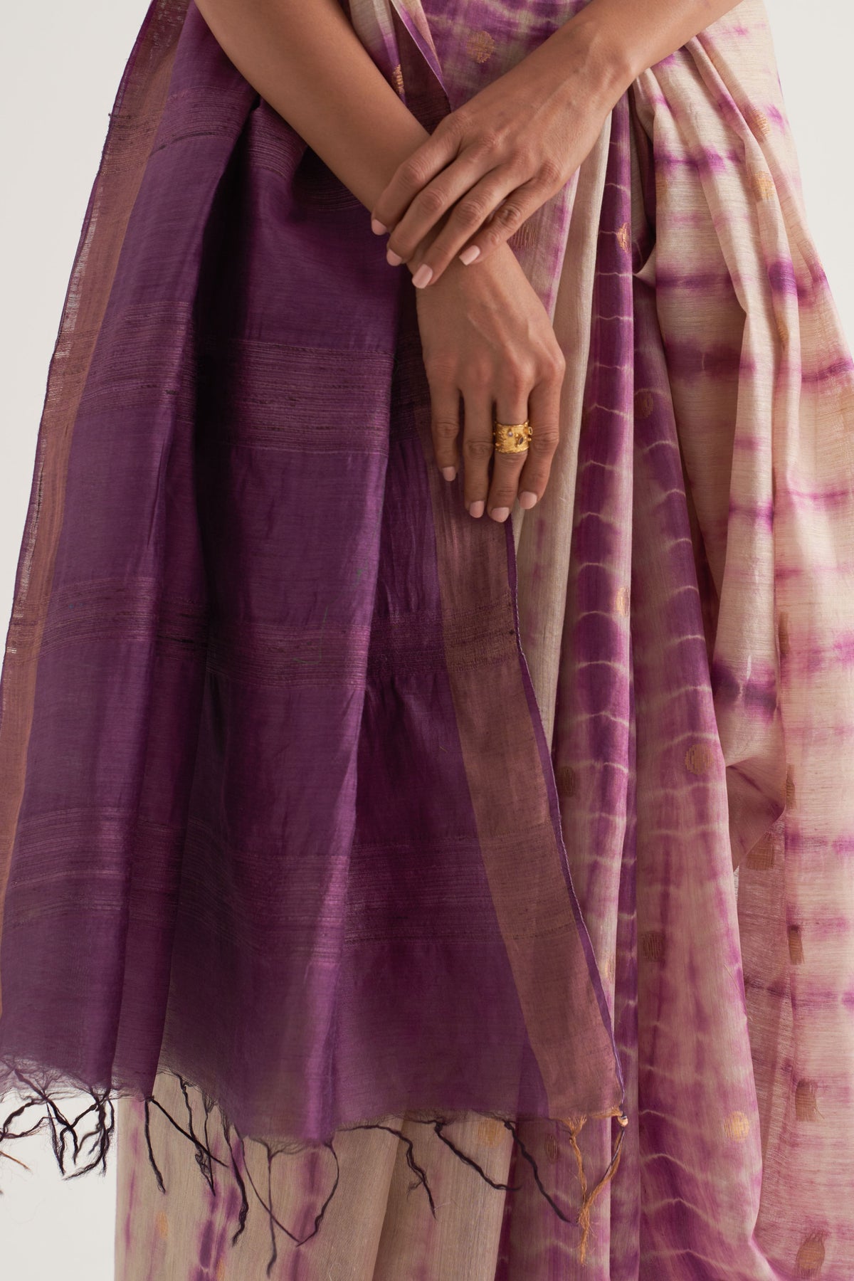 Nagma Purple Saree