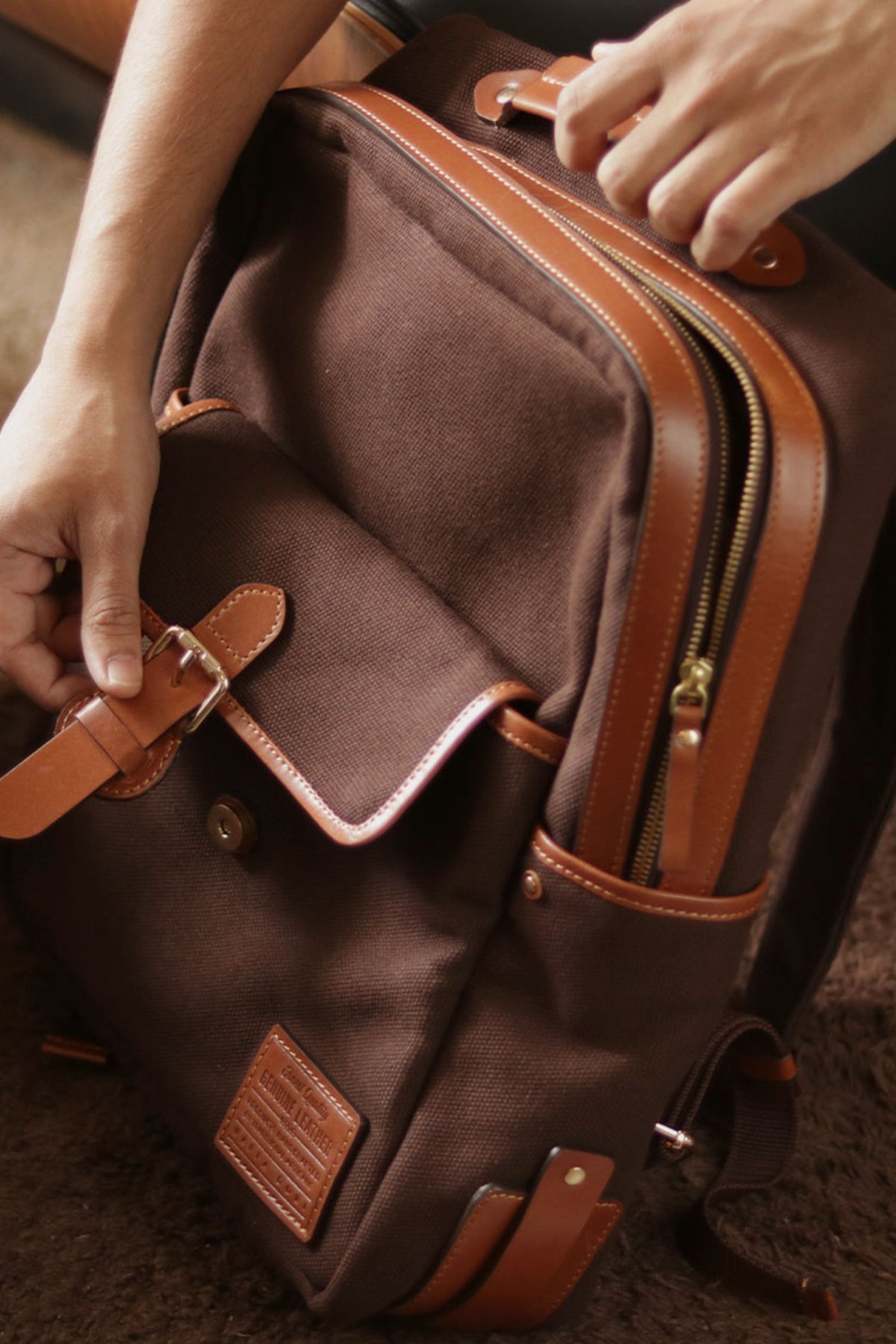 Dark Brown Garrod Backpack