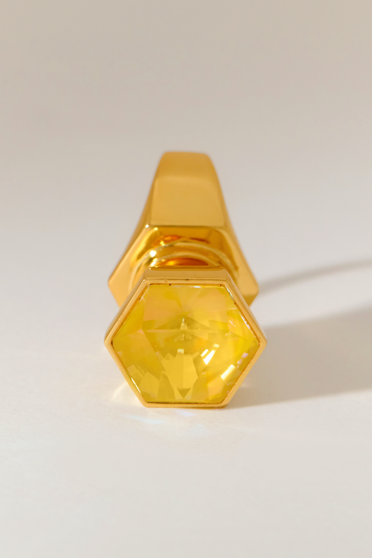 Hexa Crystal Ring - Sunrise Yellow