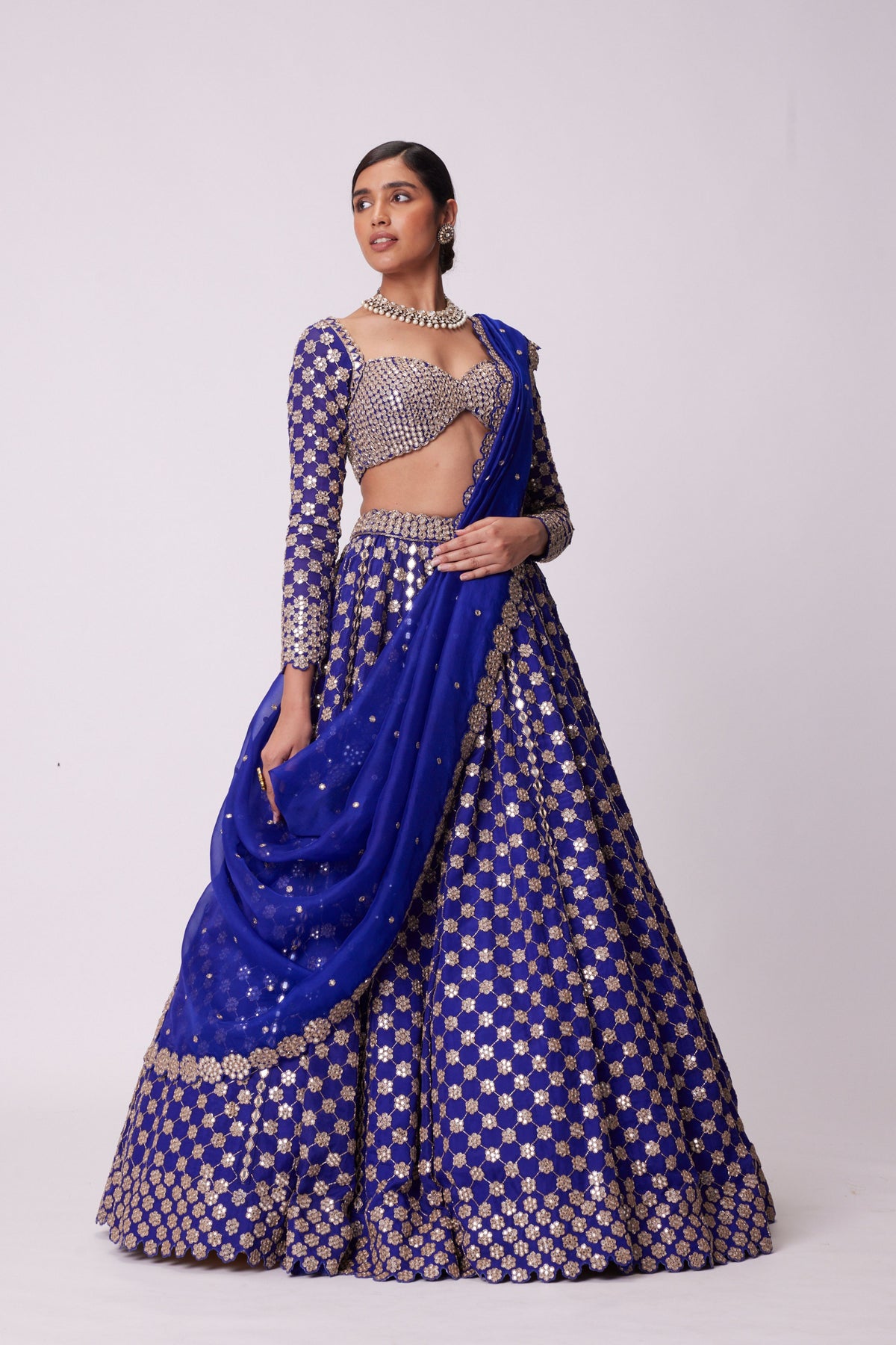 Persian Blue Lehenga