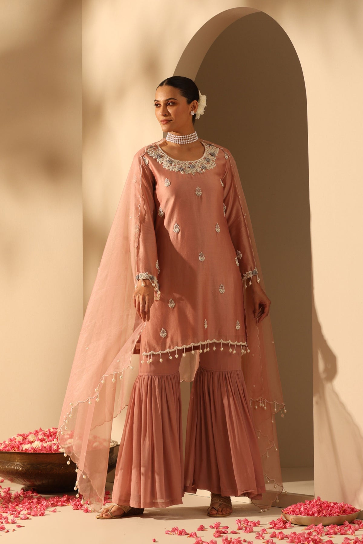 Neela Pink Kurta Set