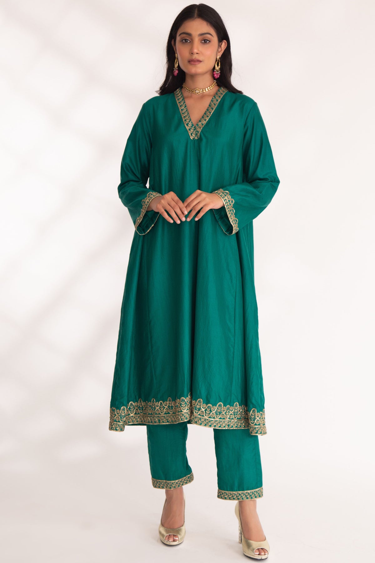 Green Dhriti Kurta Set