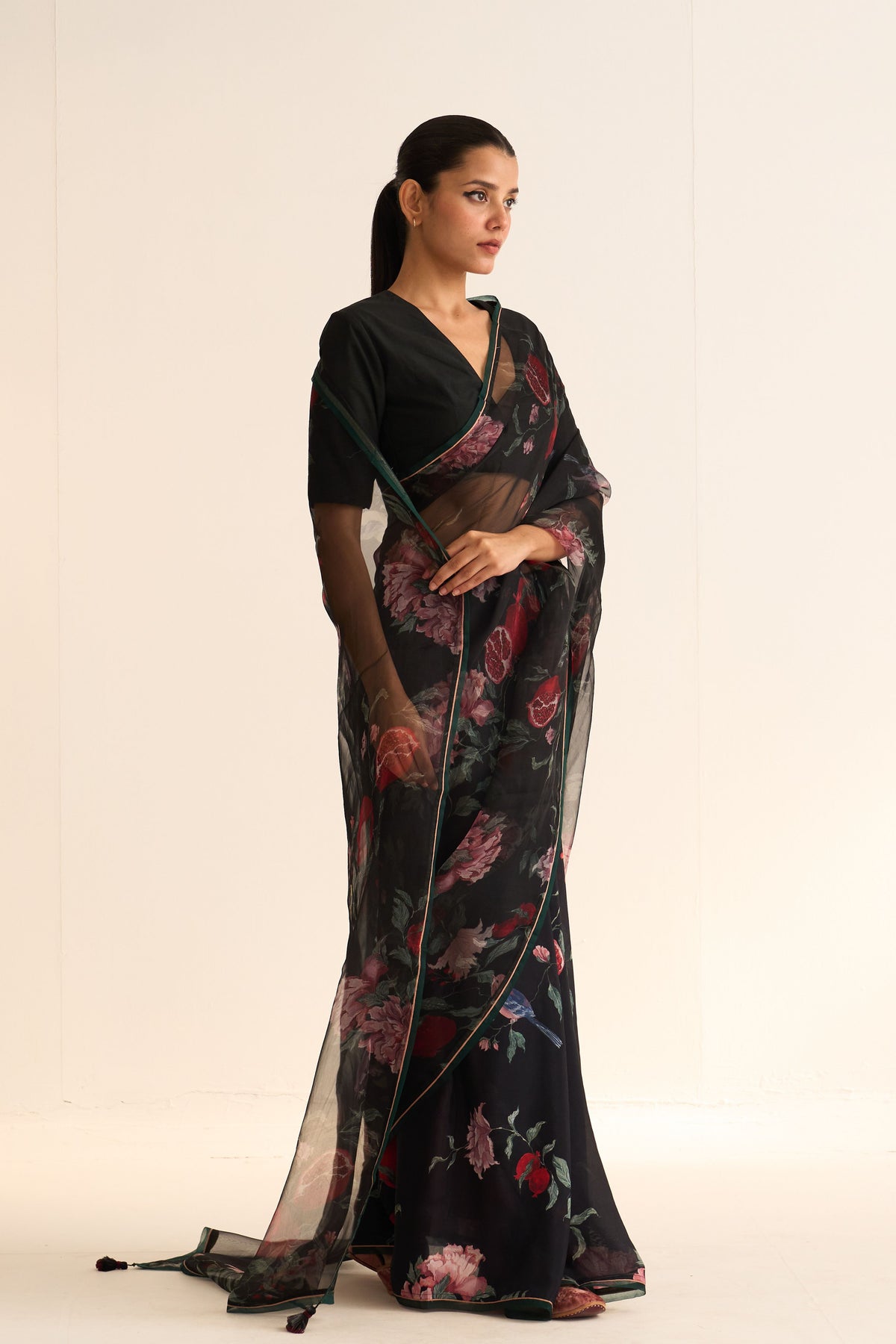 Saira Black Saree