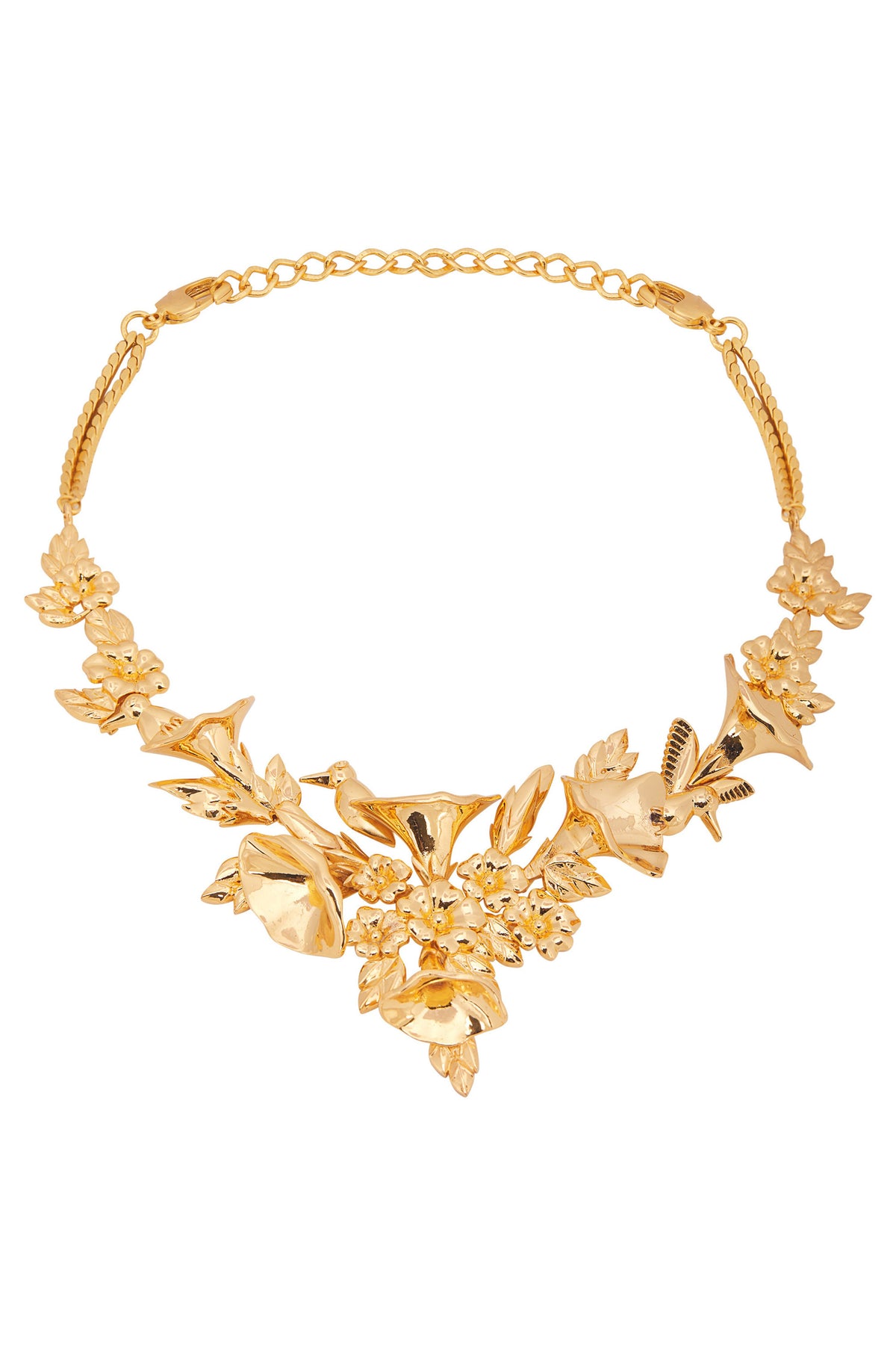 Yellow gold sylva necklace