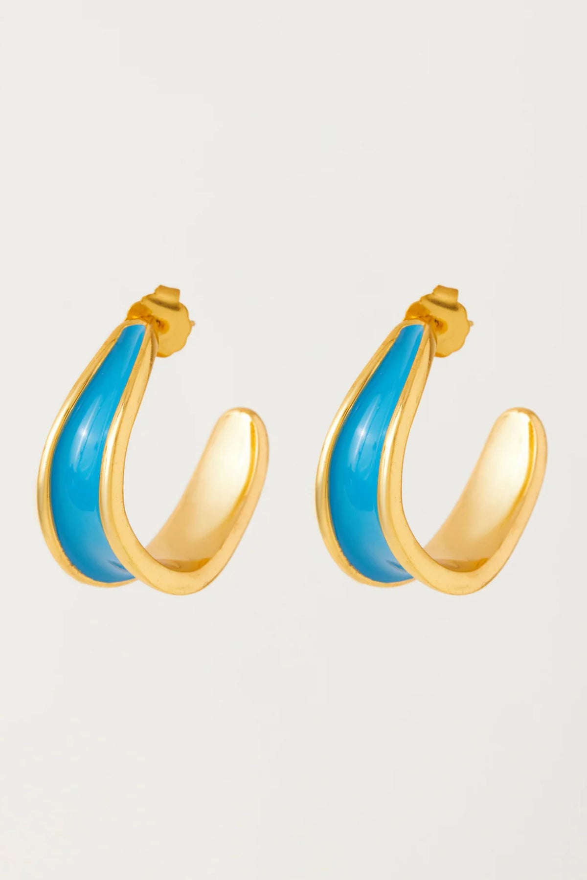 Kandy Hoops Aqua Earrings