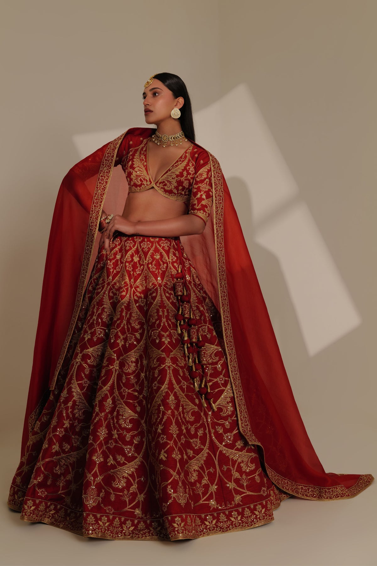 Red Lehenga Set