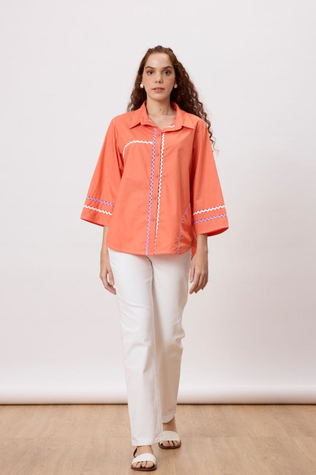 Louisa Spiced Coral Shirt