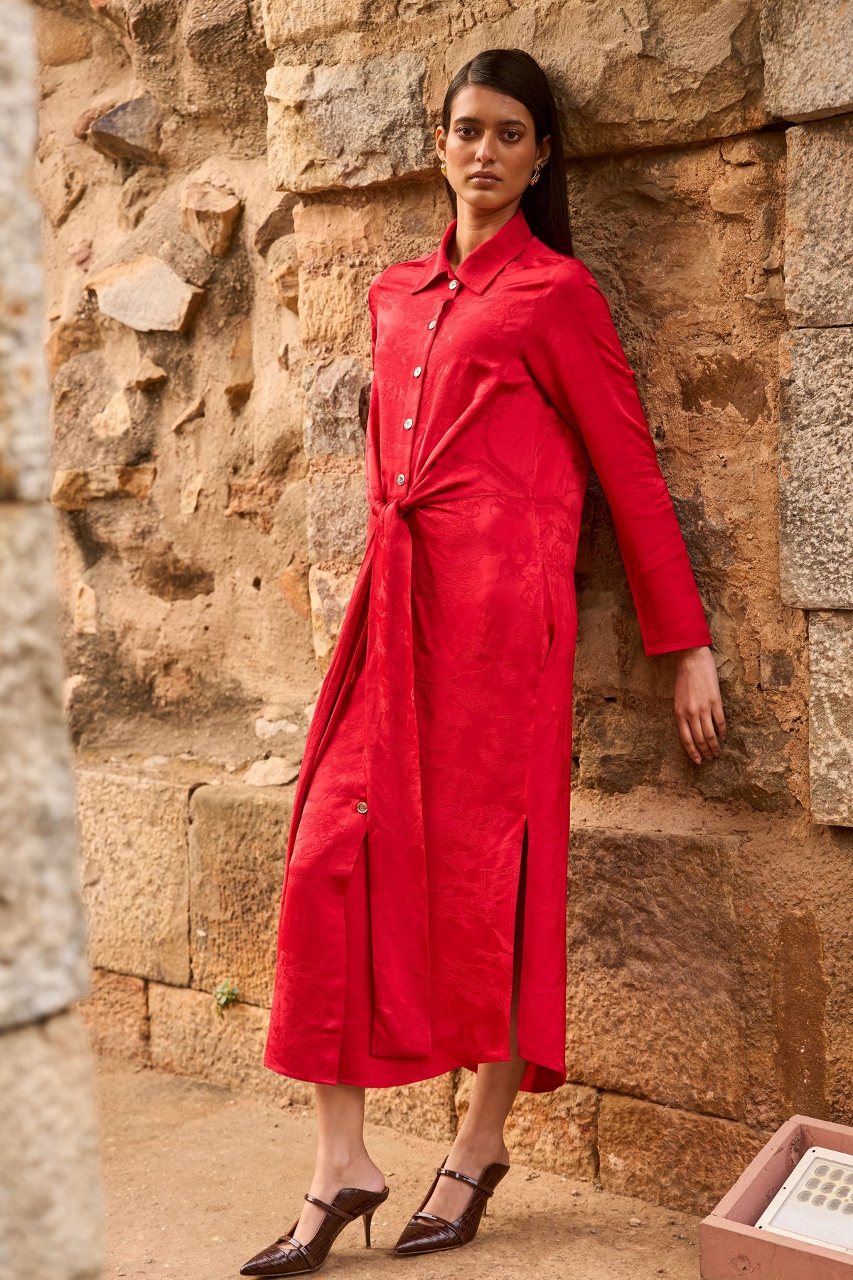 Red Shirt Dress