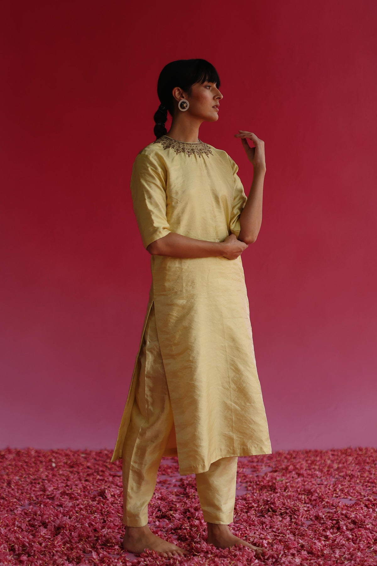 Manjari Yellow Kurta