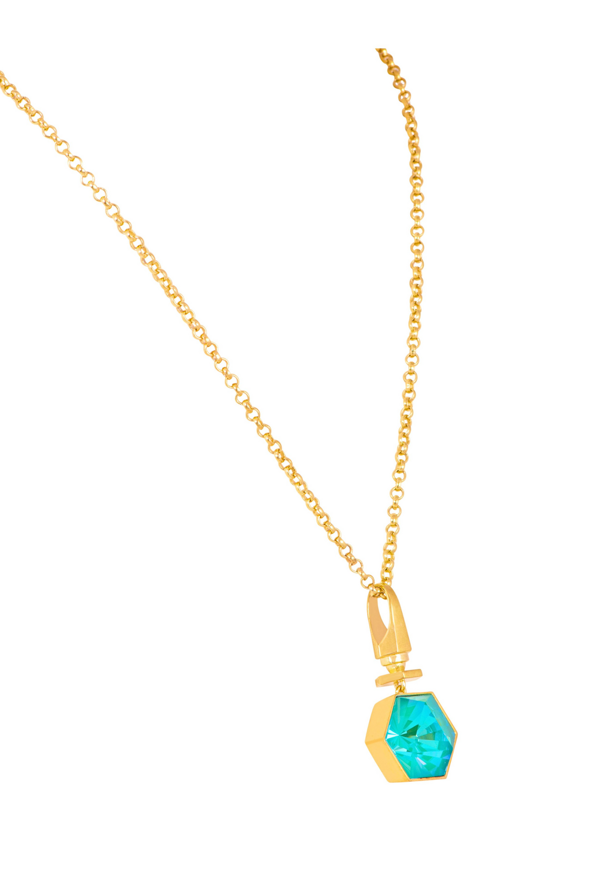 Hexa Crystal Necklace - Ocean Waves