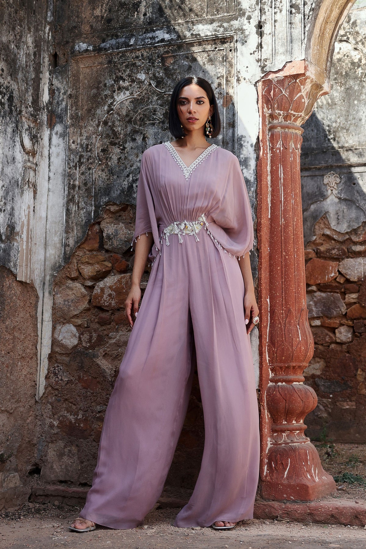 Shea Jumpsuit in Lilac