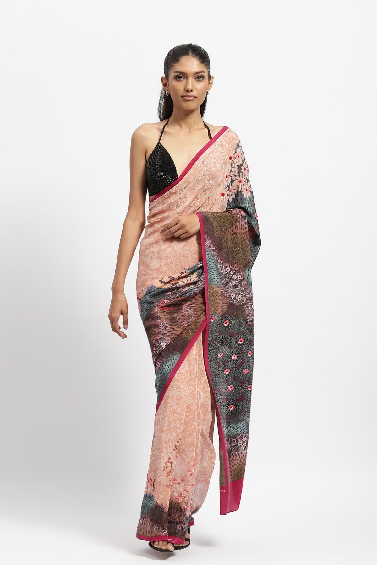 Messenger Embellished Saree