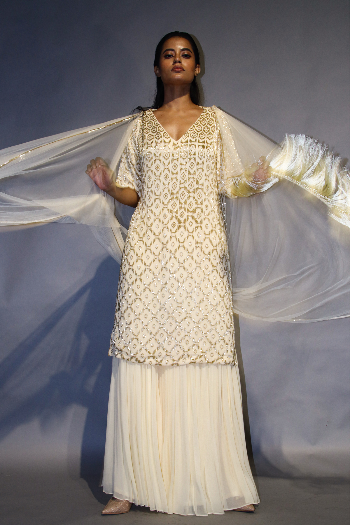 Off - White Chirag Sharara Set