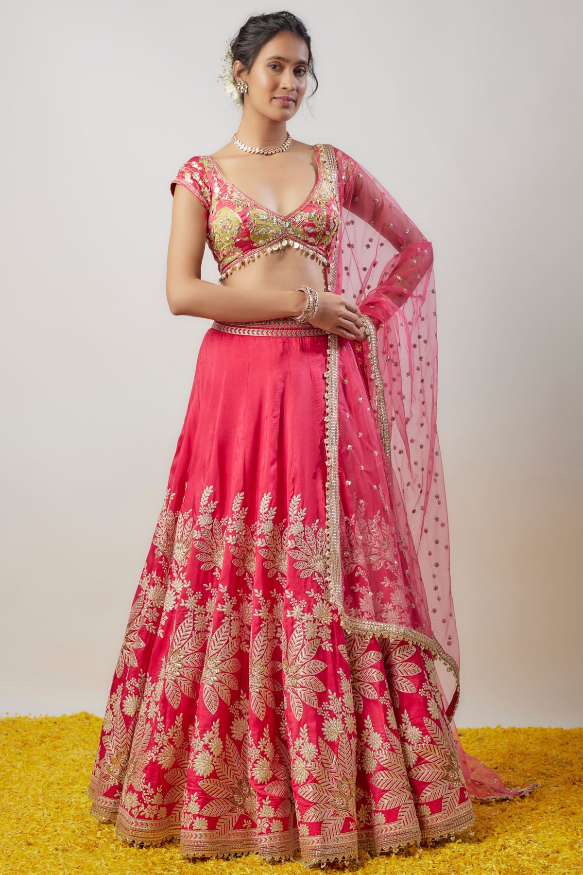 Alaya Cranberry Lehenga Set