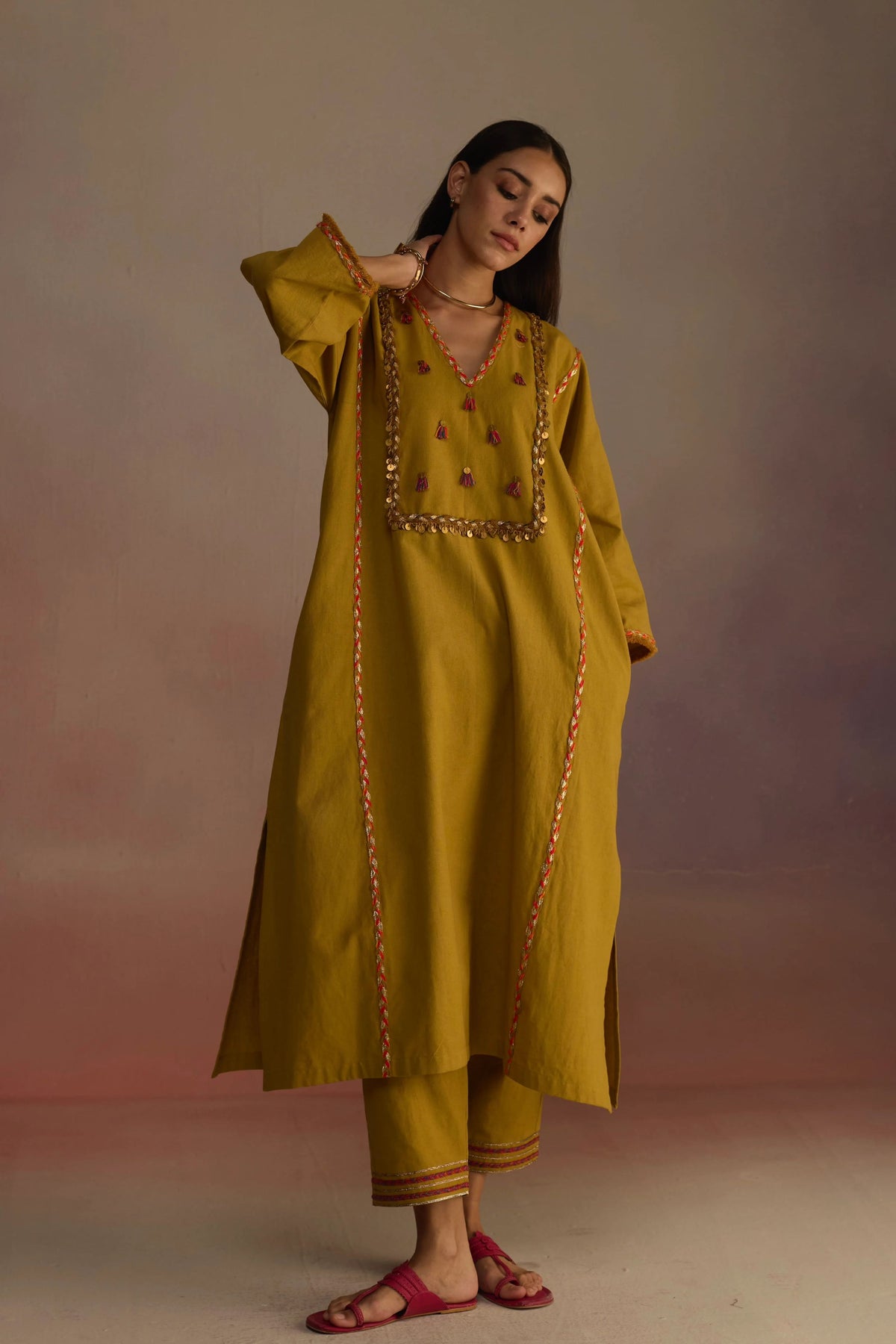 Amber Mustard Kurta