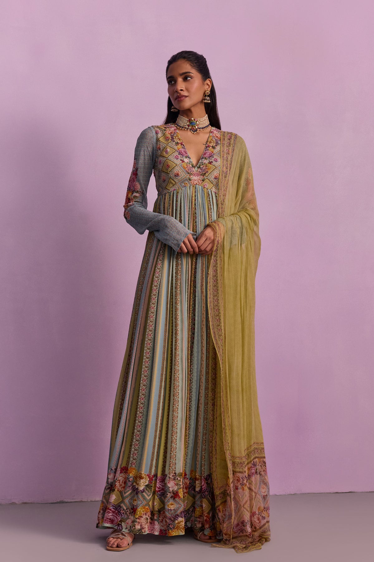 Riah Anarkali Set