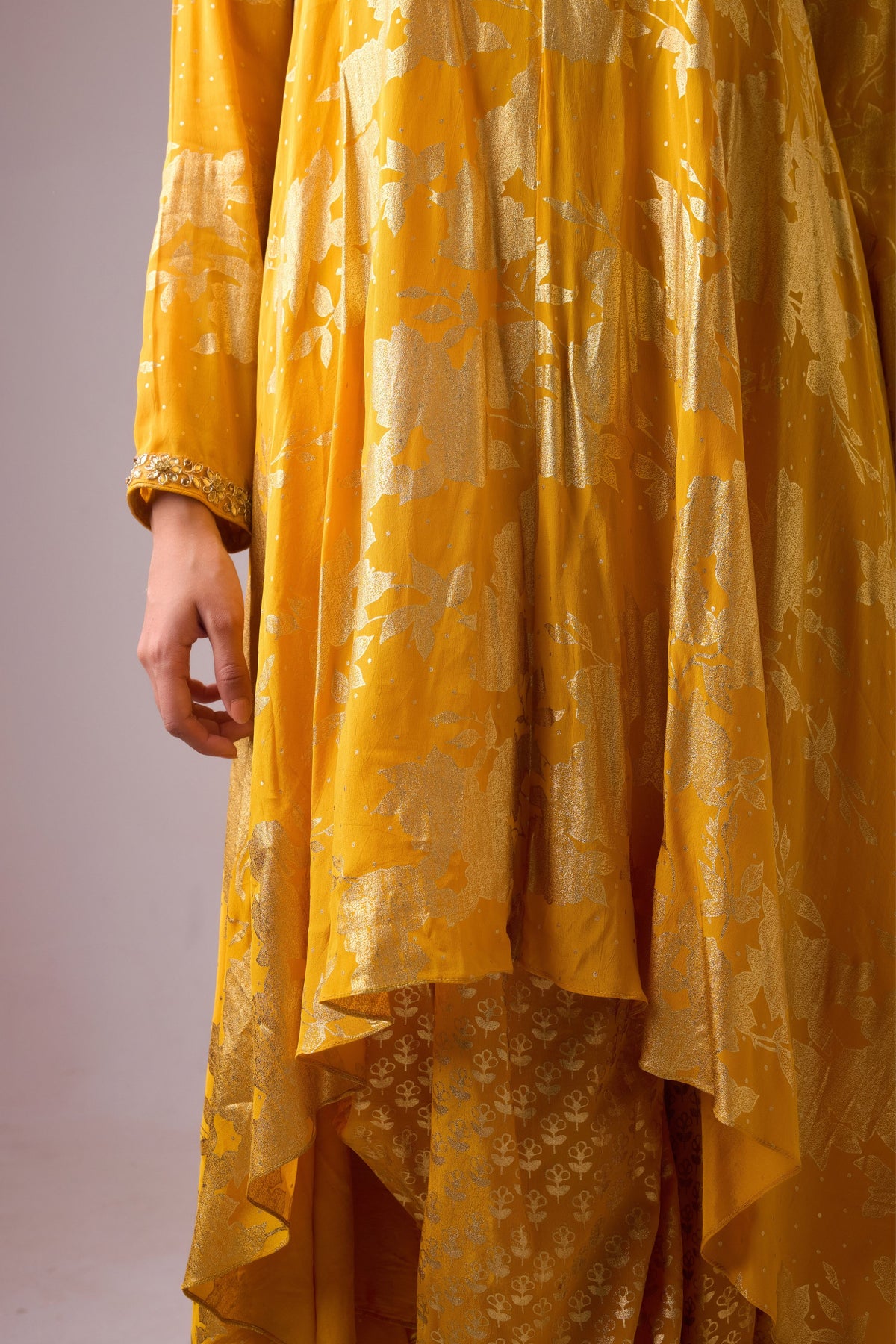 Haldi Phool Kurta Set