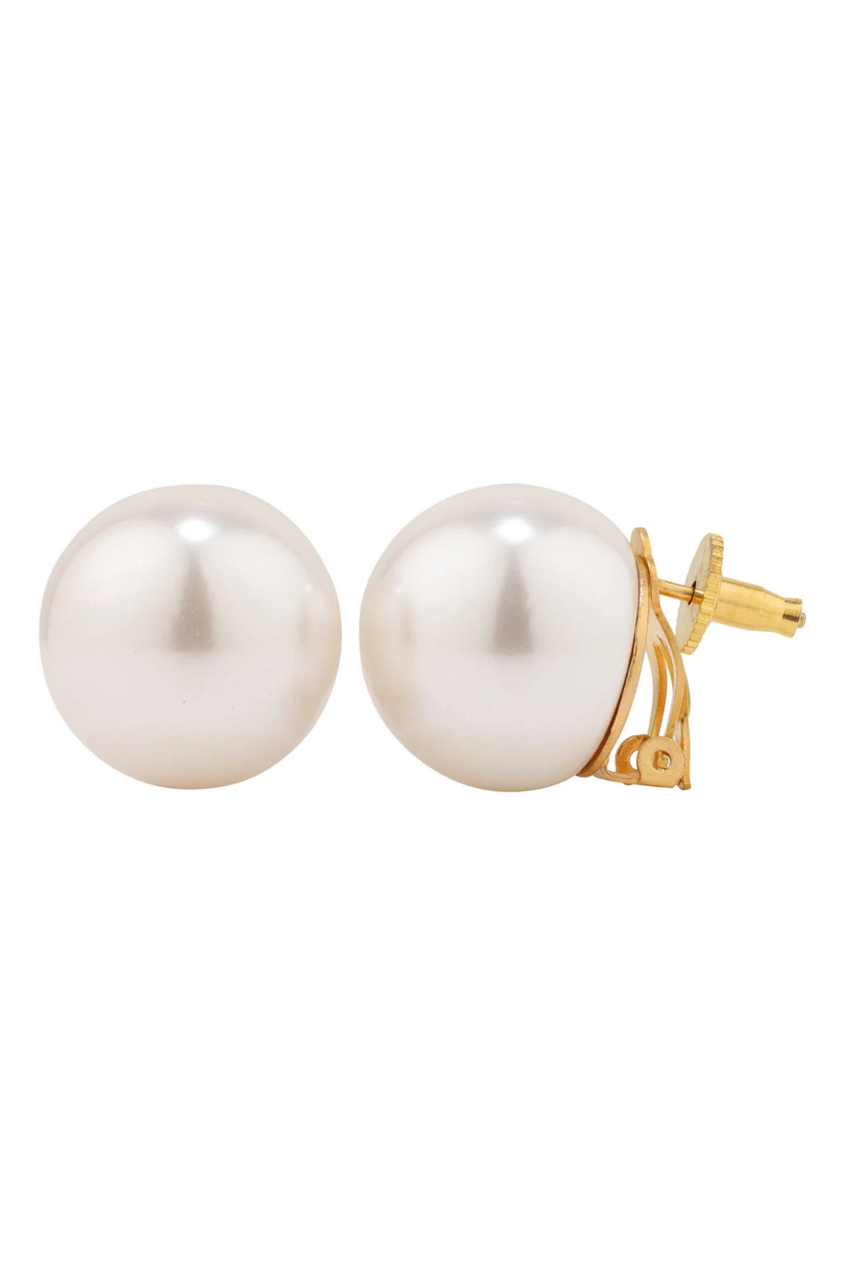 White 20mm Royal Studs Earring