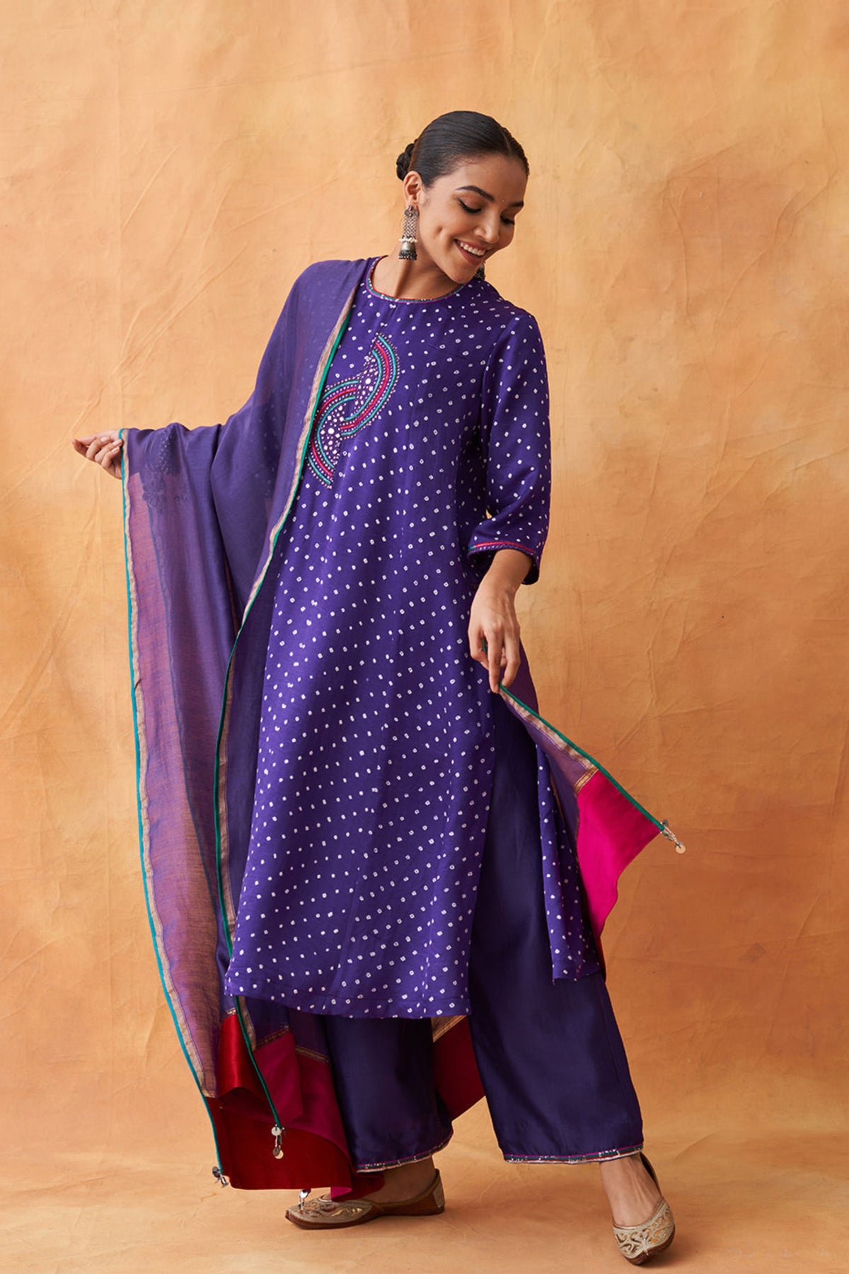 Purple Kurta Set