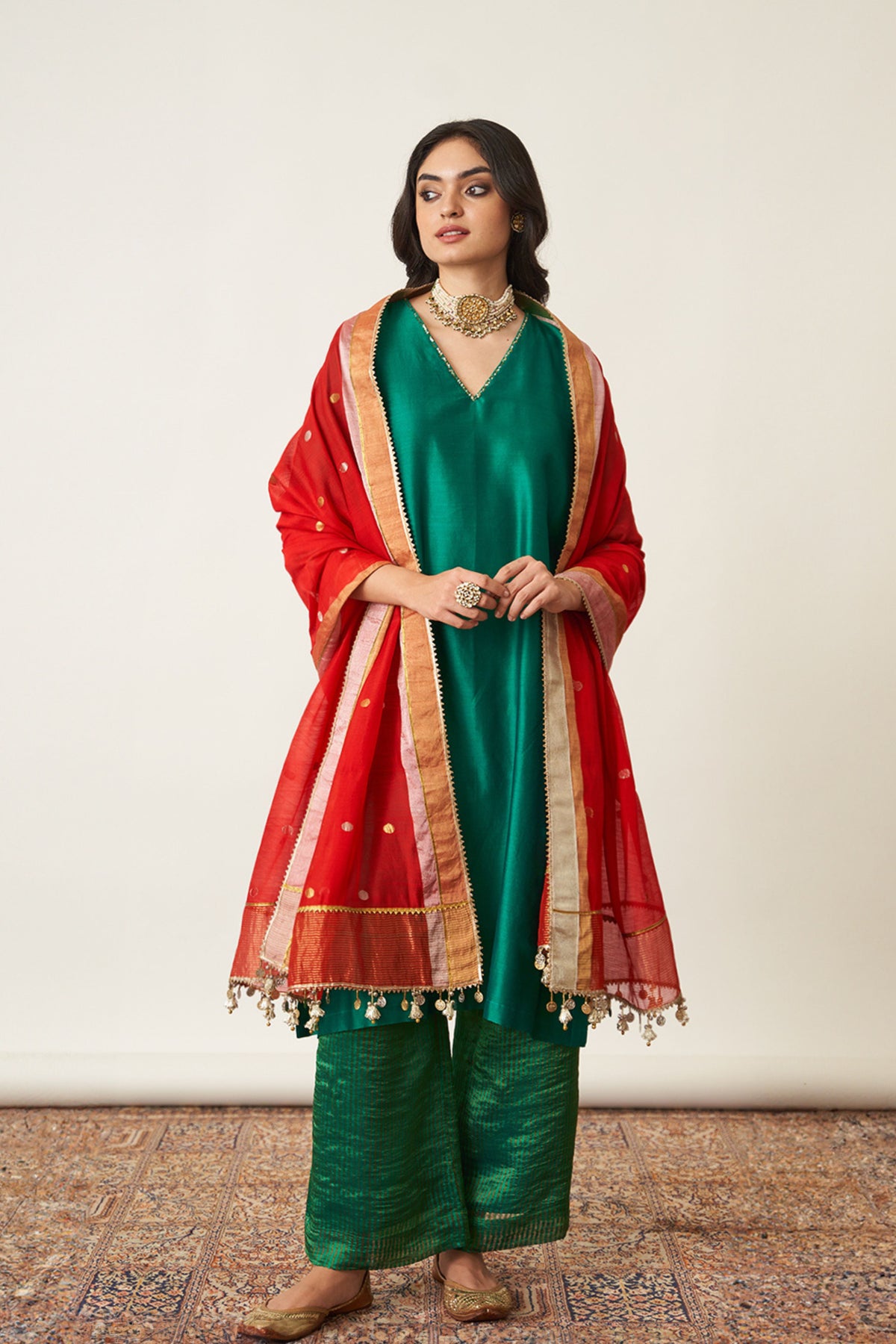 Red Dupatta