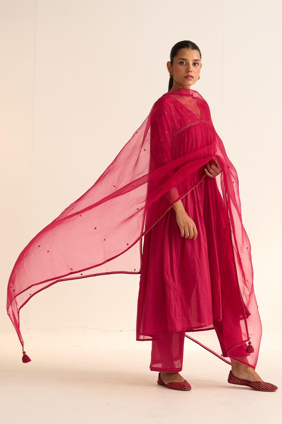 Aarish Rani Pink Dupatta