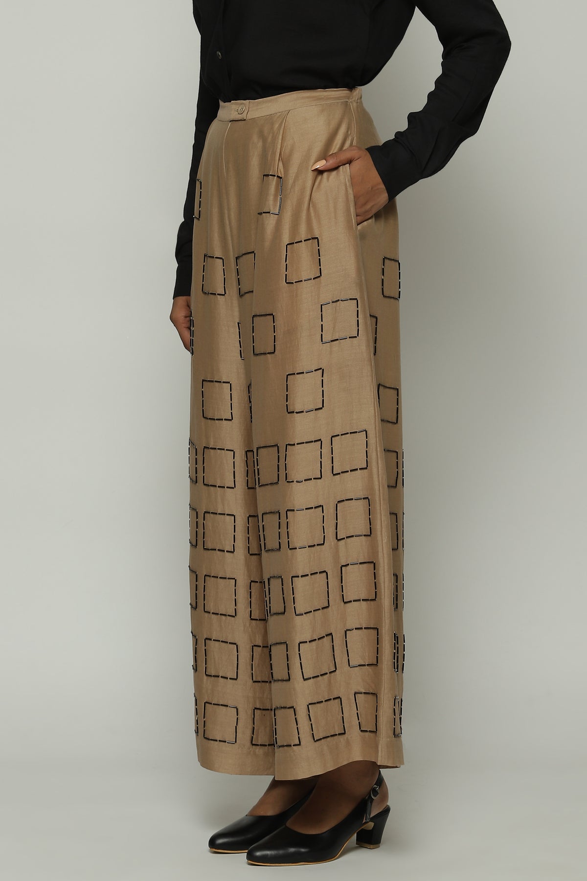 Geometric Square Palazzo Pant