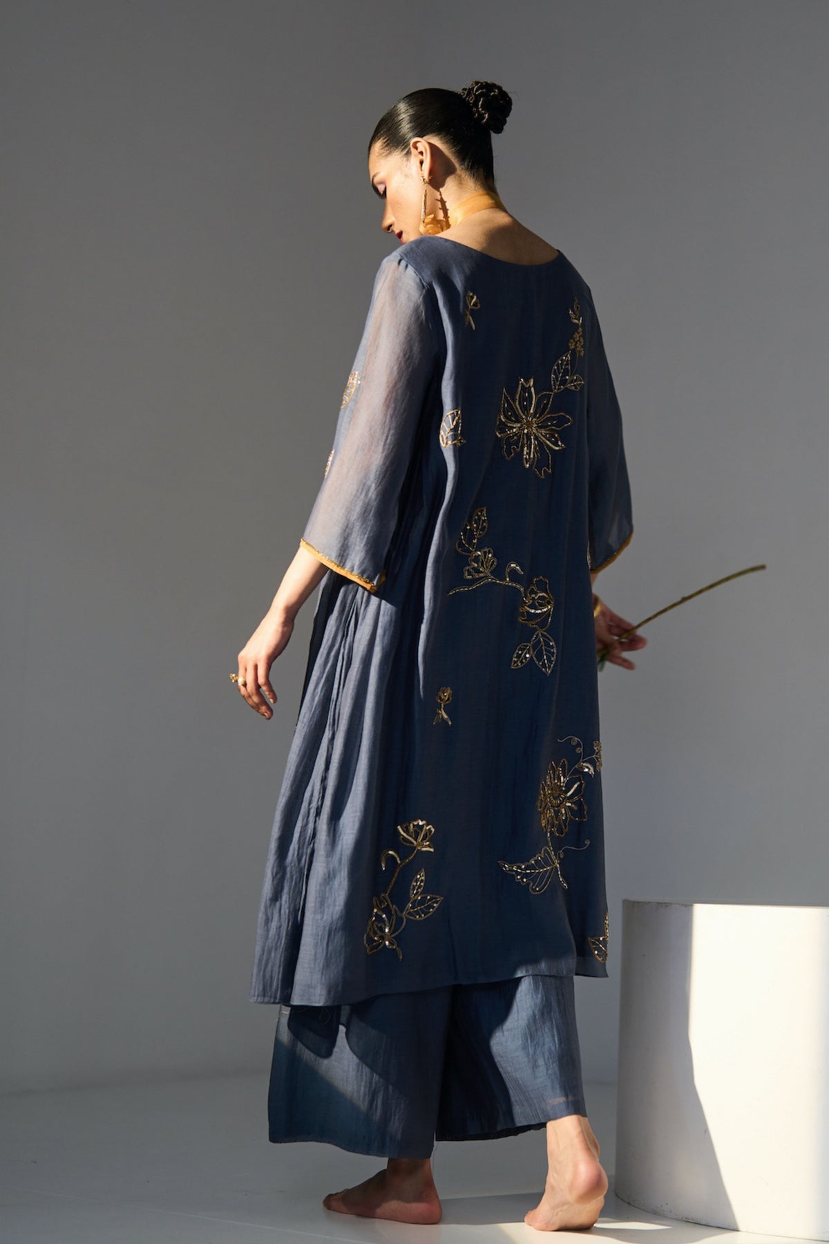 Blue Mansa Kurta