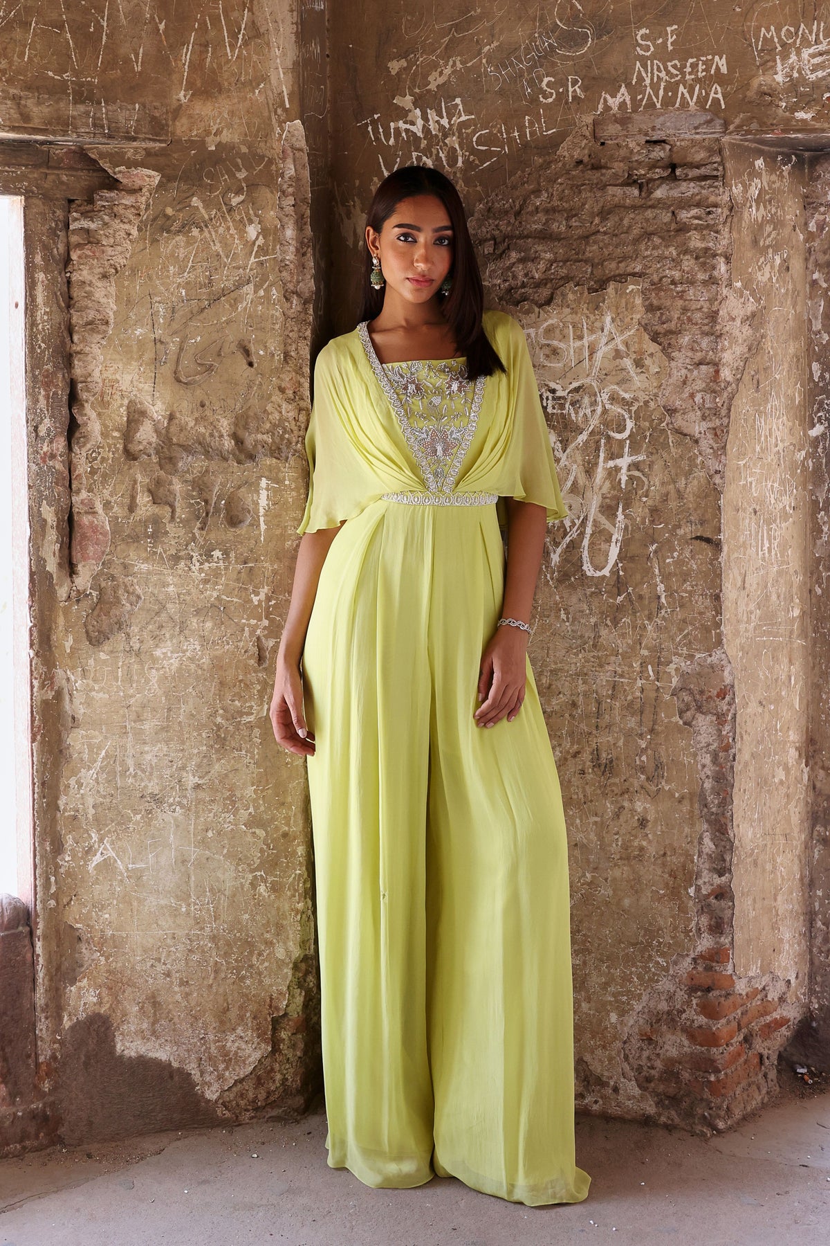 Renell Jumpsuit in Neon Green