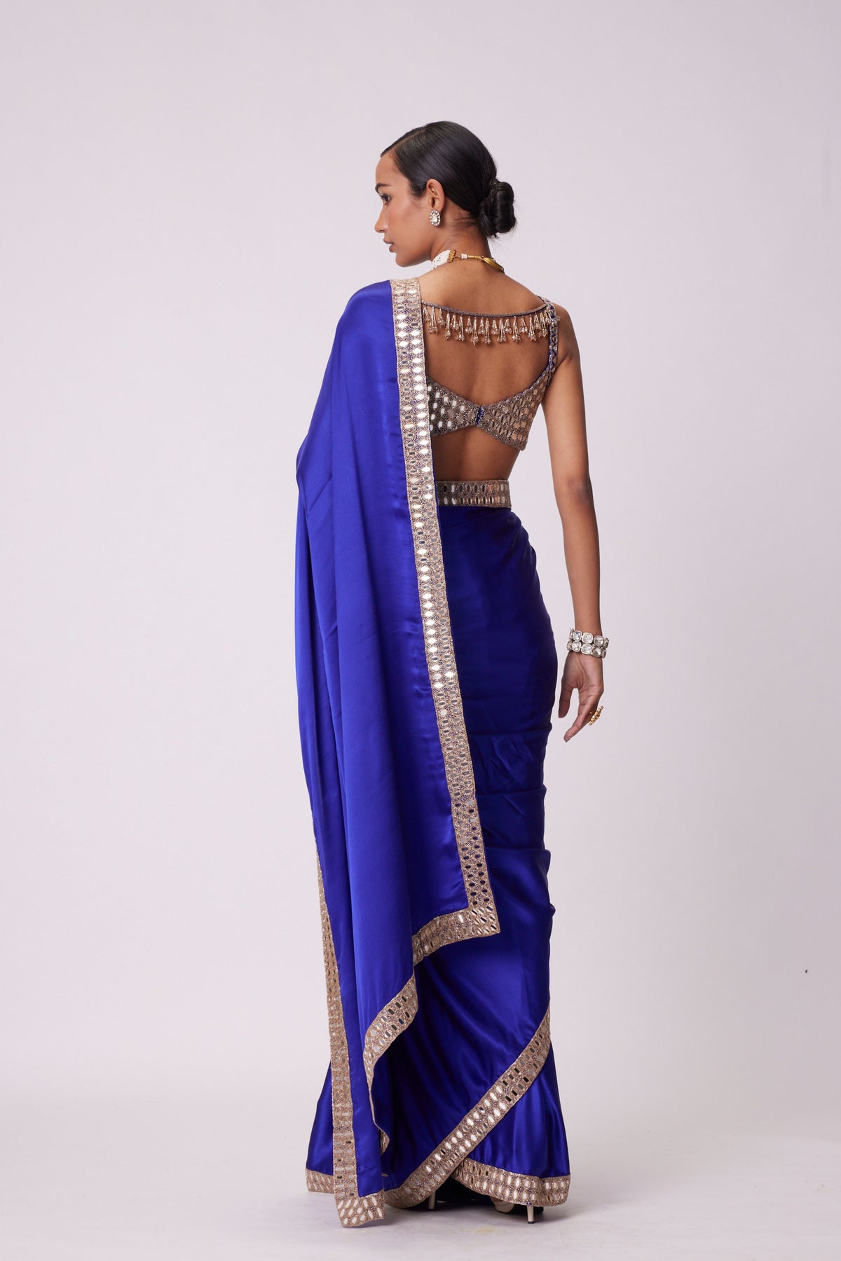 Persian Blue Saree Set