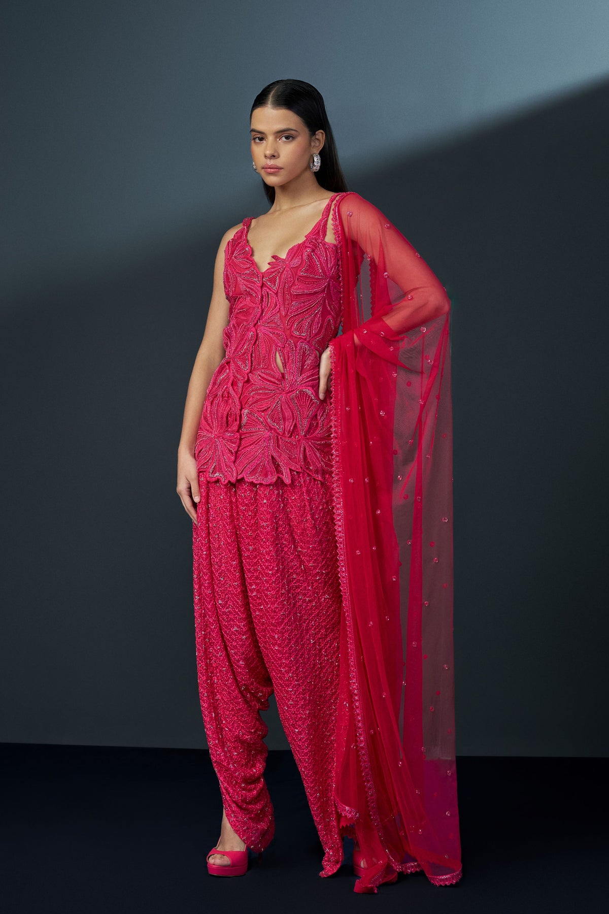 Azalea Fuschia Kurta Set