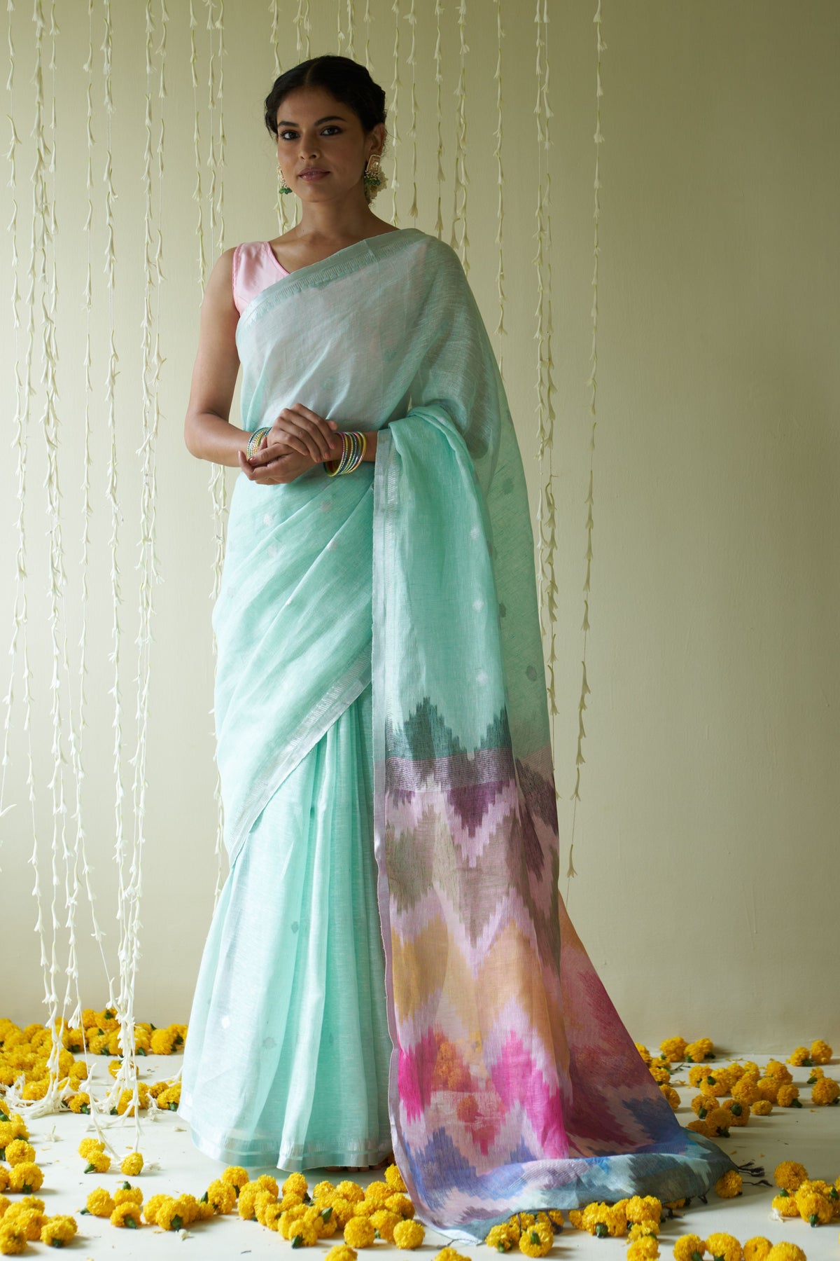 Verni Blue Saree