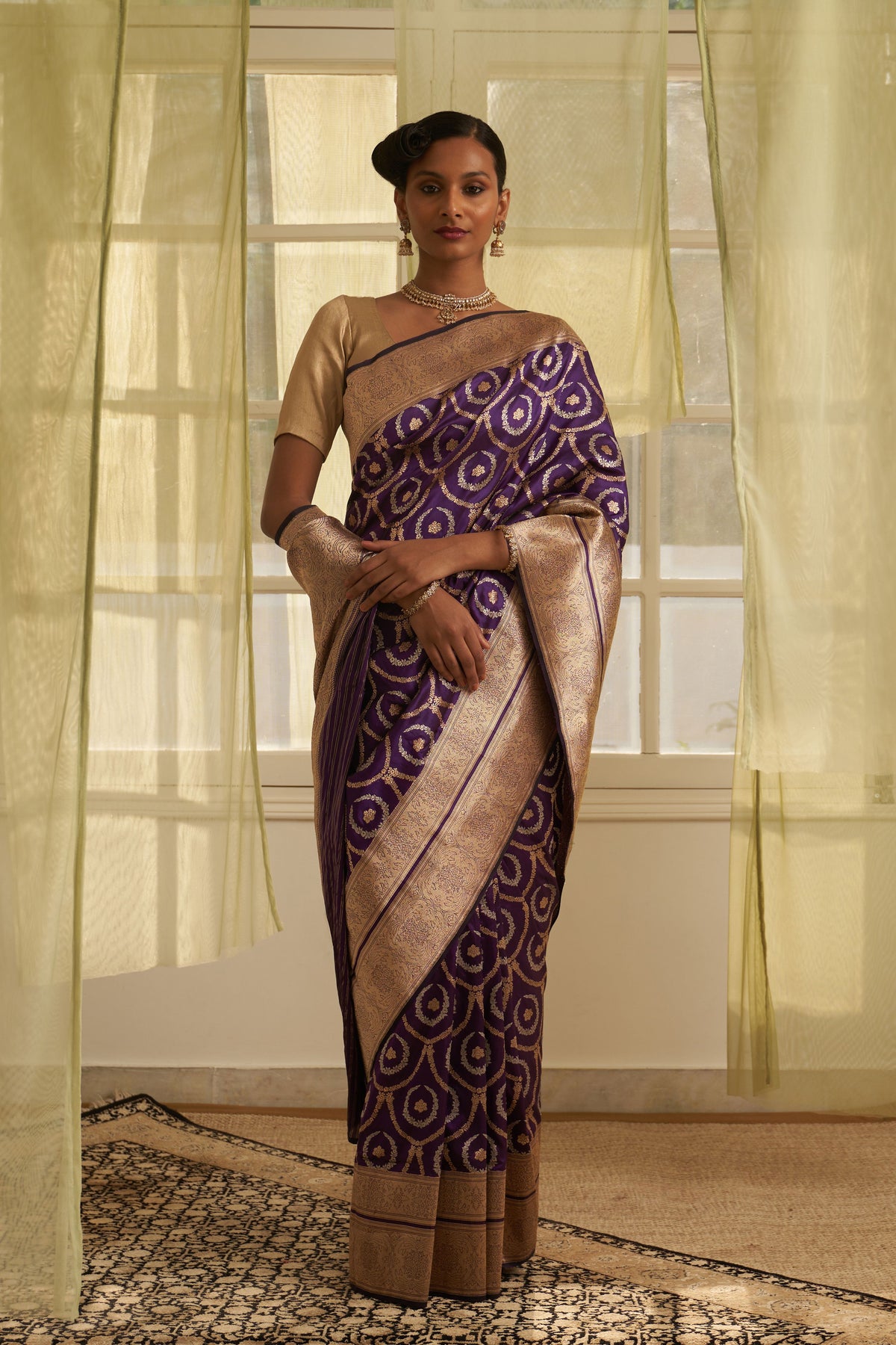 Asmee Purple Saree